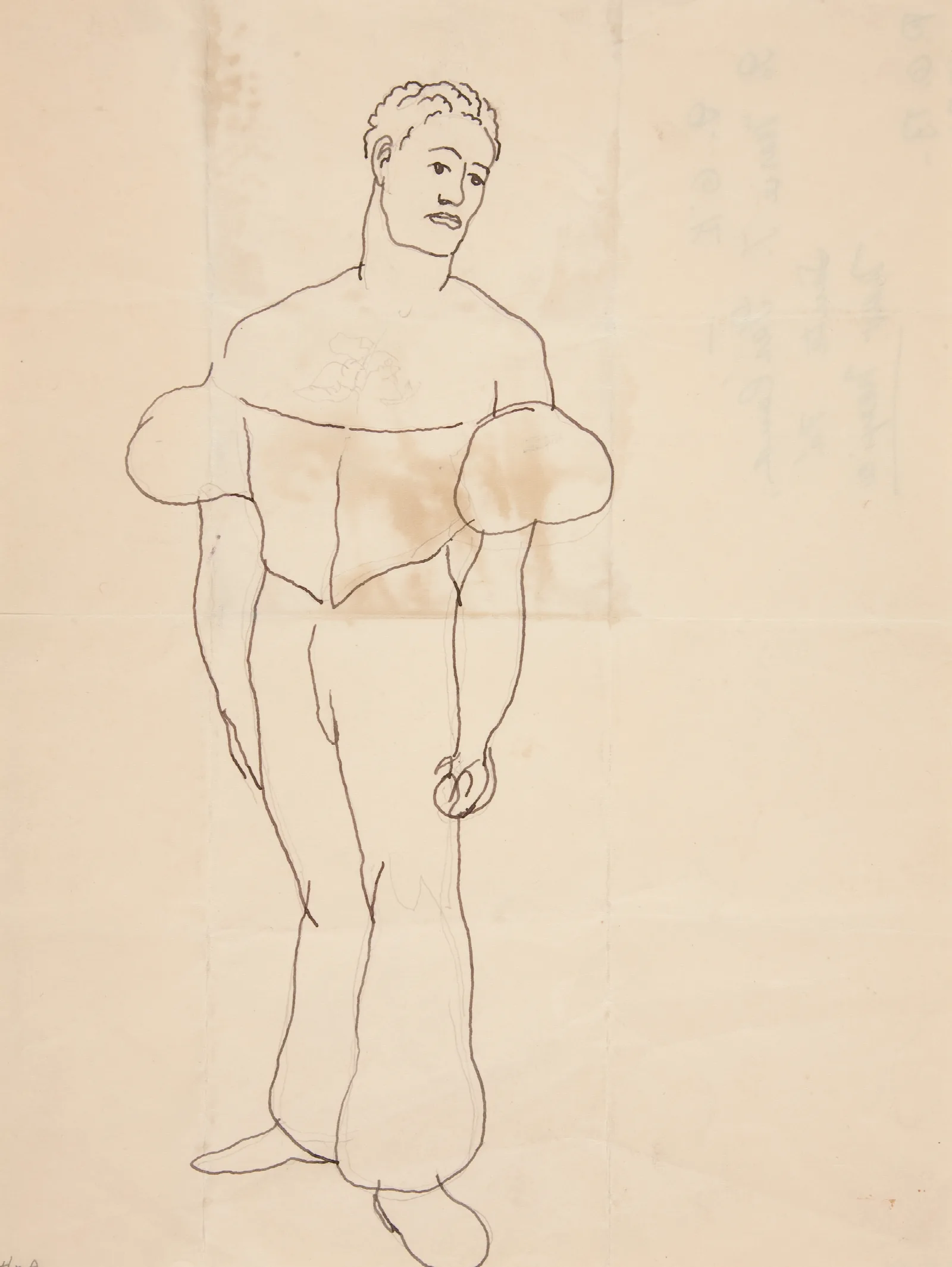 Juggler Or Man In Costume Wall Art by Charles Demuth - Canvas Print