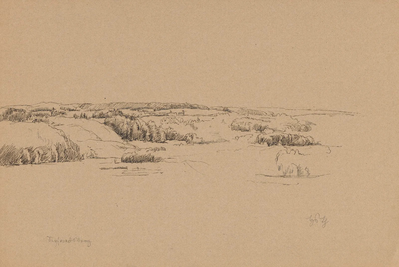 Landscape From The Surroundings Of Seyfriedsberg Wall Art by Hans Thoma - Canvas Print