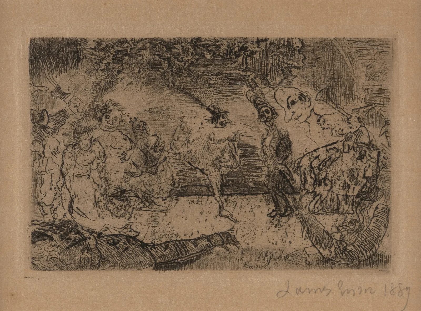 Le Bal Fantastique Wall Art by James Ensor - Canvas Print