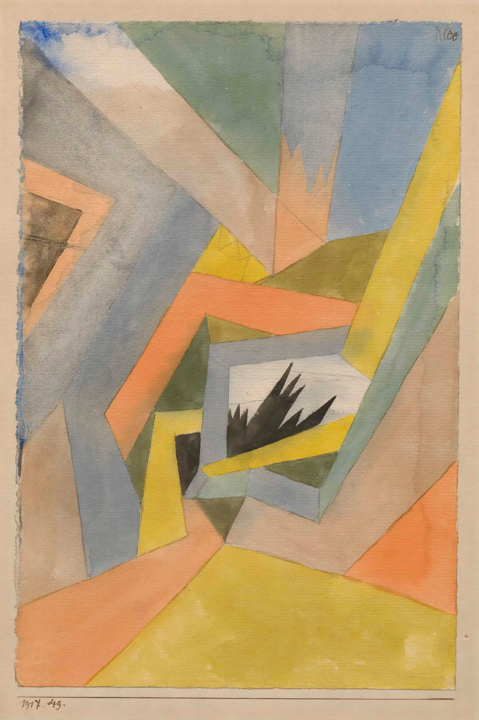 The Idea Of Firs Wall Art by Paul Klee - Canvas Print
