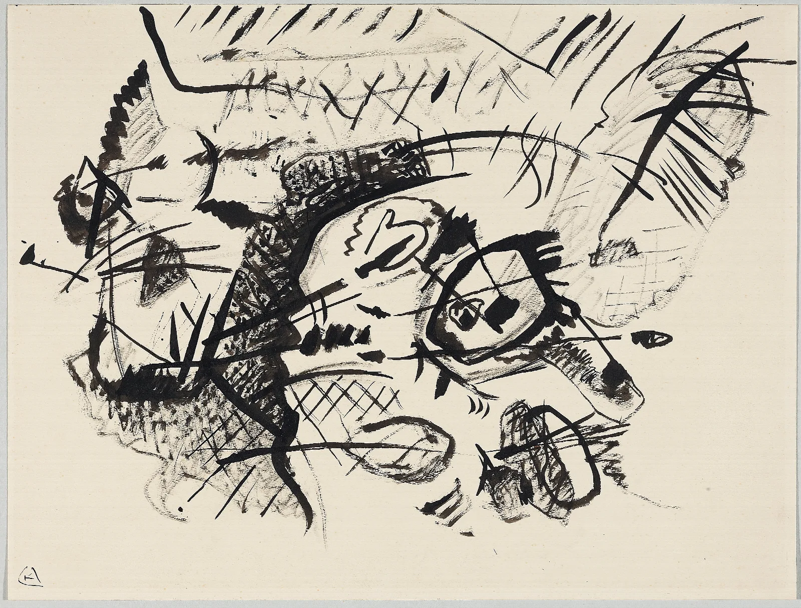 Draft For Composition Vii Ii Wall Art by Wassily Kandinsky - Canvas Print