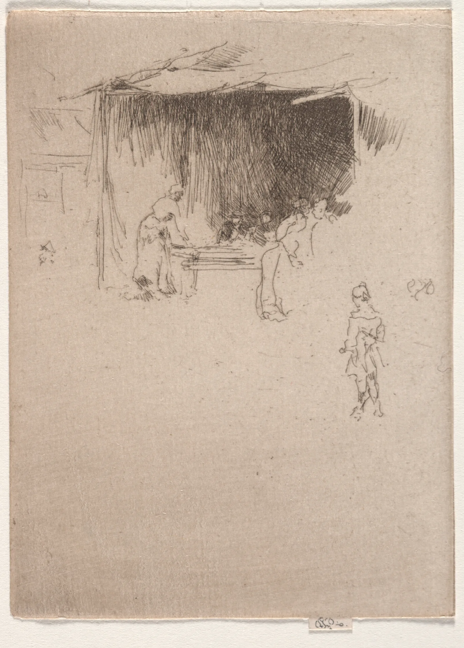 Booth At A Fair Wall Art by James Abbott McNeill Whistler - Canvas Print