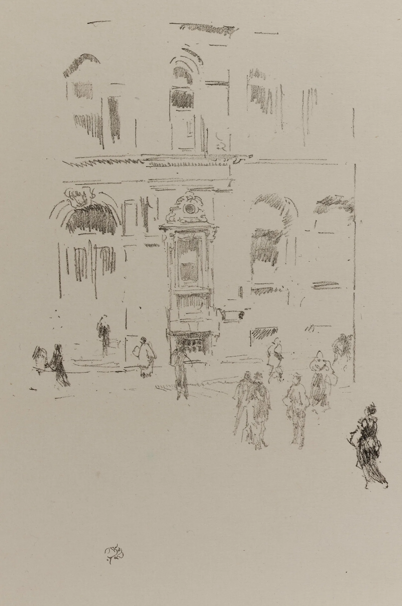 Victoria Club Wall Art by James Abbott McNeill Whistler - Canvas Print