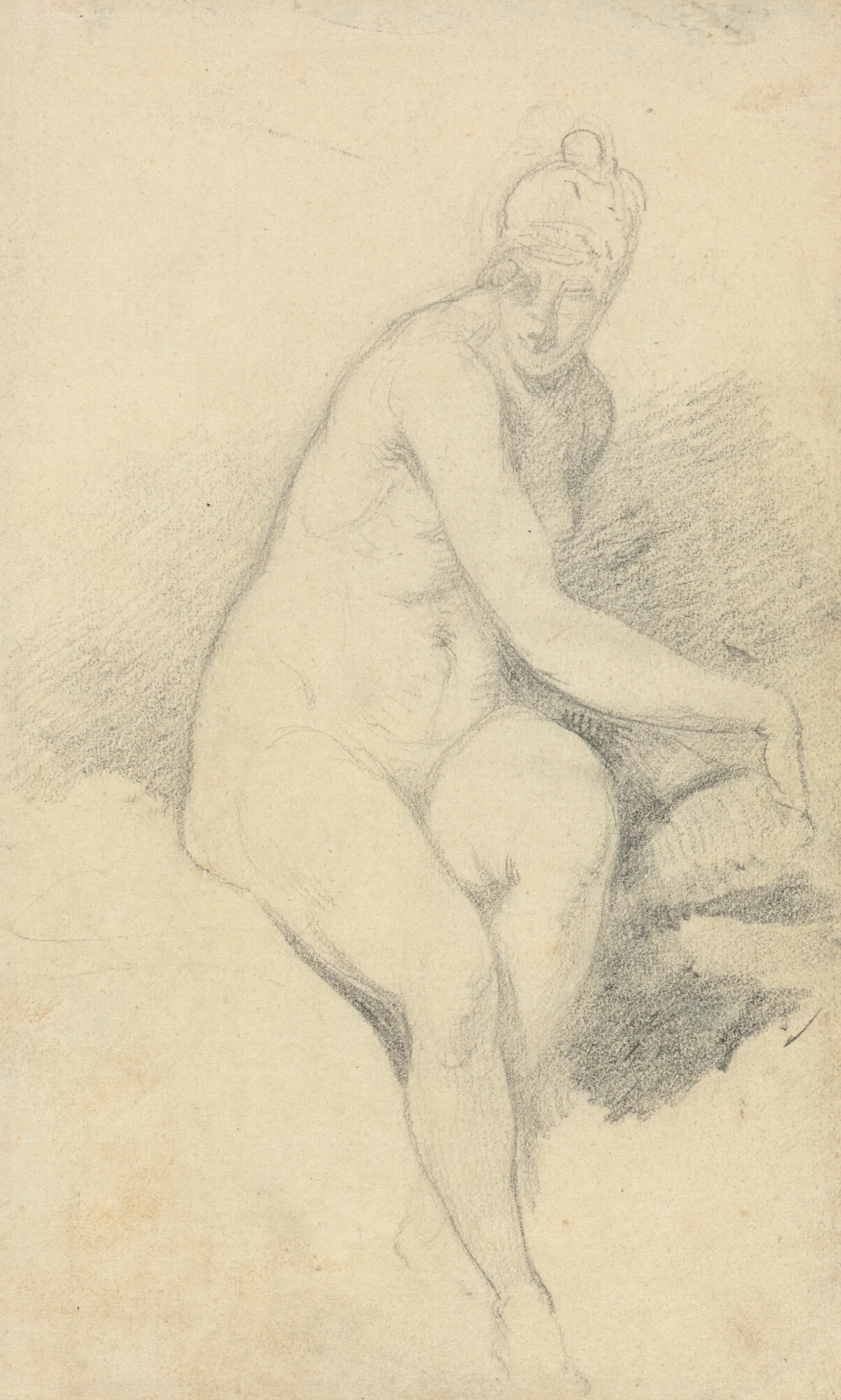 Seated Nude 4 Wall Art by William Etty - Canvas Print