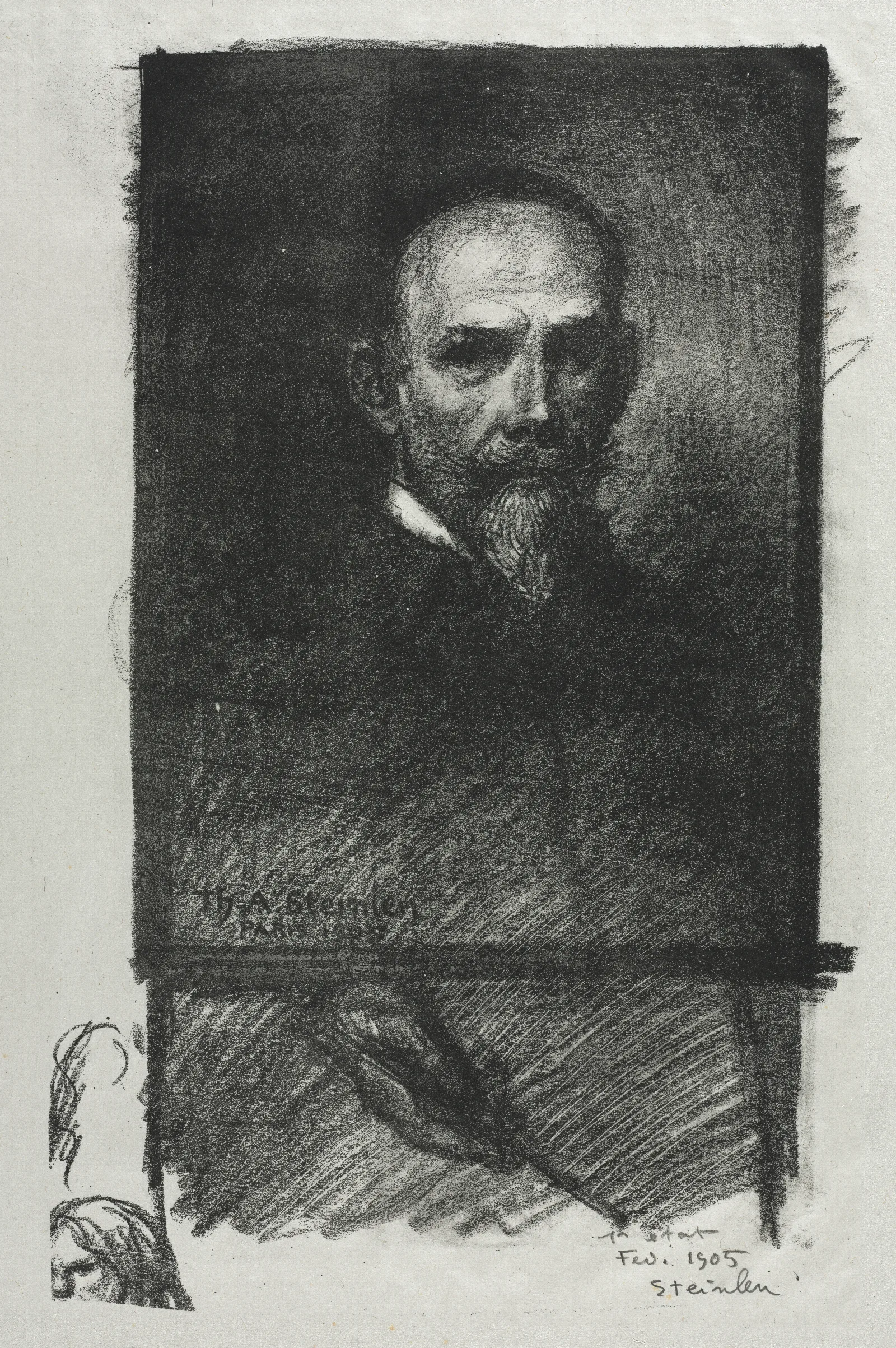 Self Portrait 772 Wall Art by Théophile Alexandre Steinlen - Canvas Print