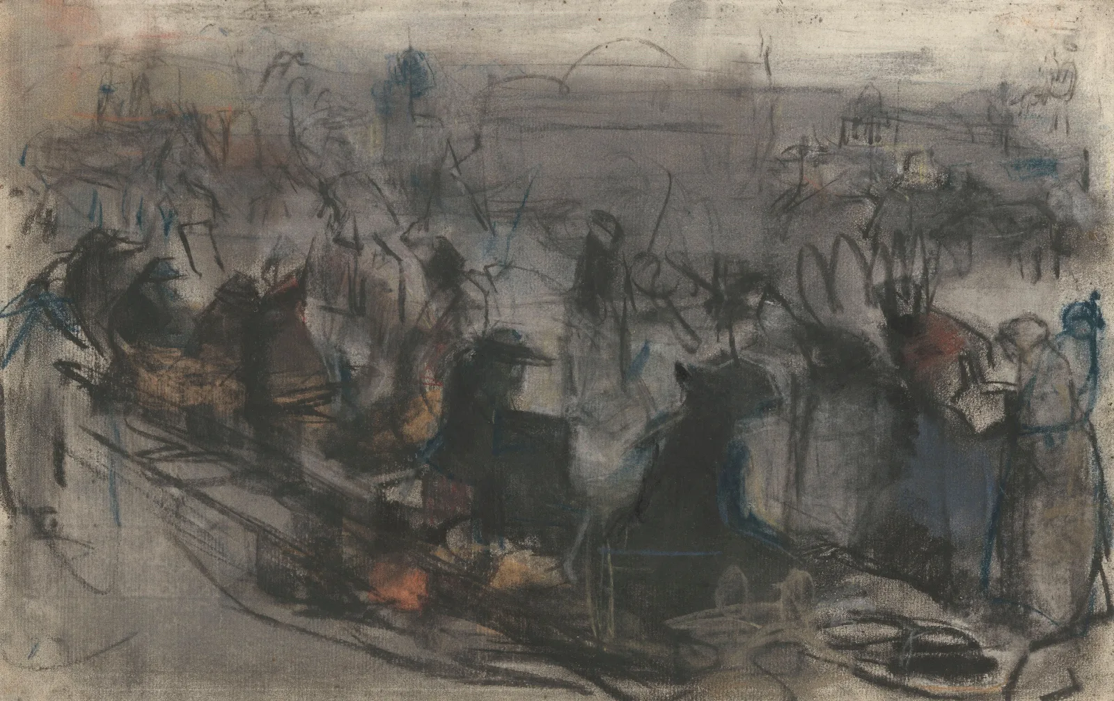 Rij Zittenden Wall Art by Isaac Israëls - Canvas Print