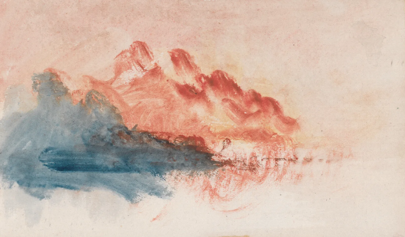 The Channel Sketchbook 45 Wall Art by Joseph Mallord William Turner - Canvas Print