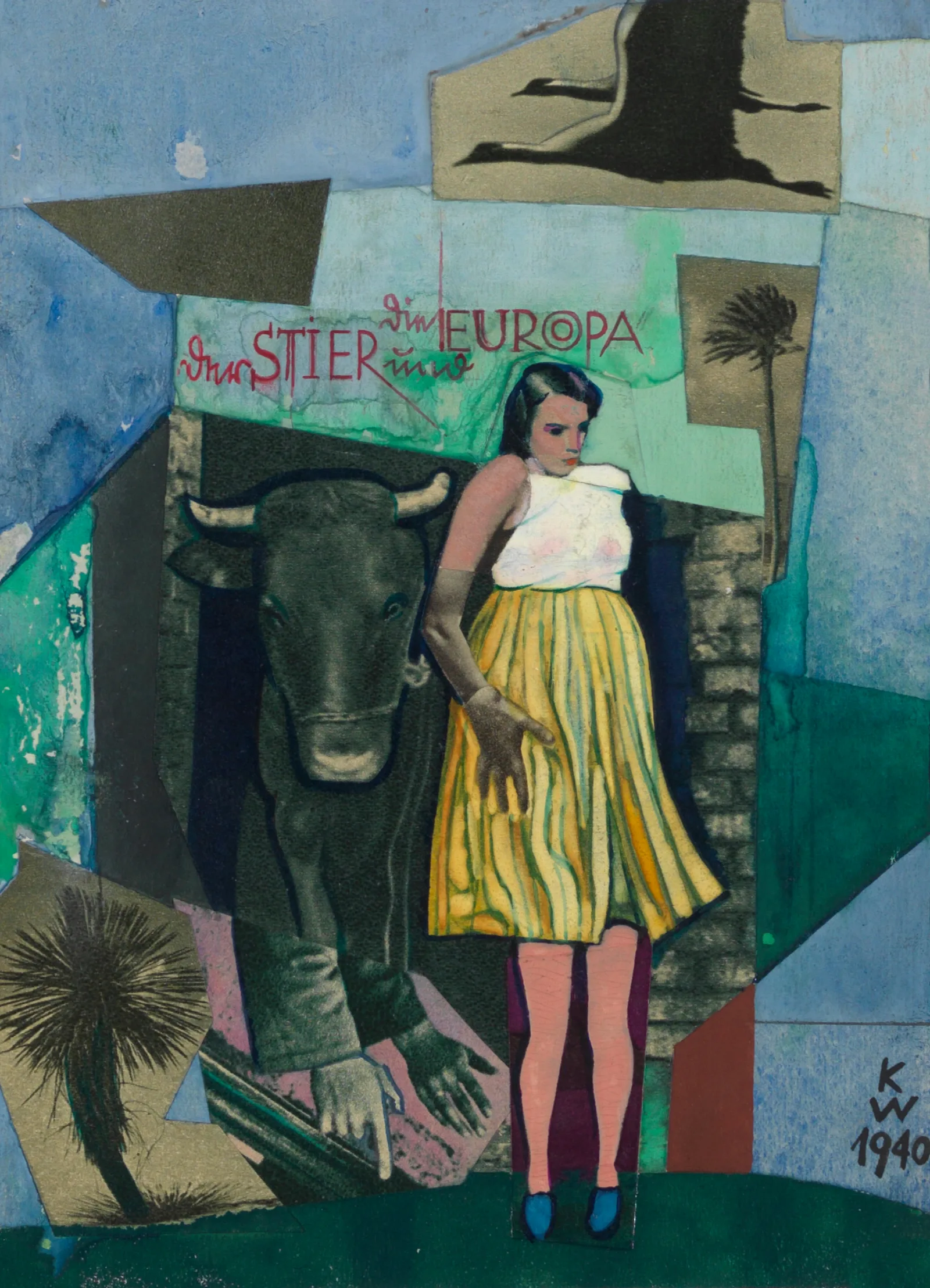 Der Stier Und Die Europa Wall Art by Karl Wiener - Canvas Print