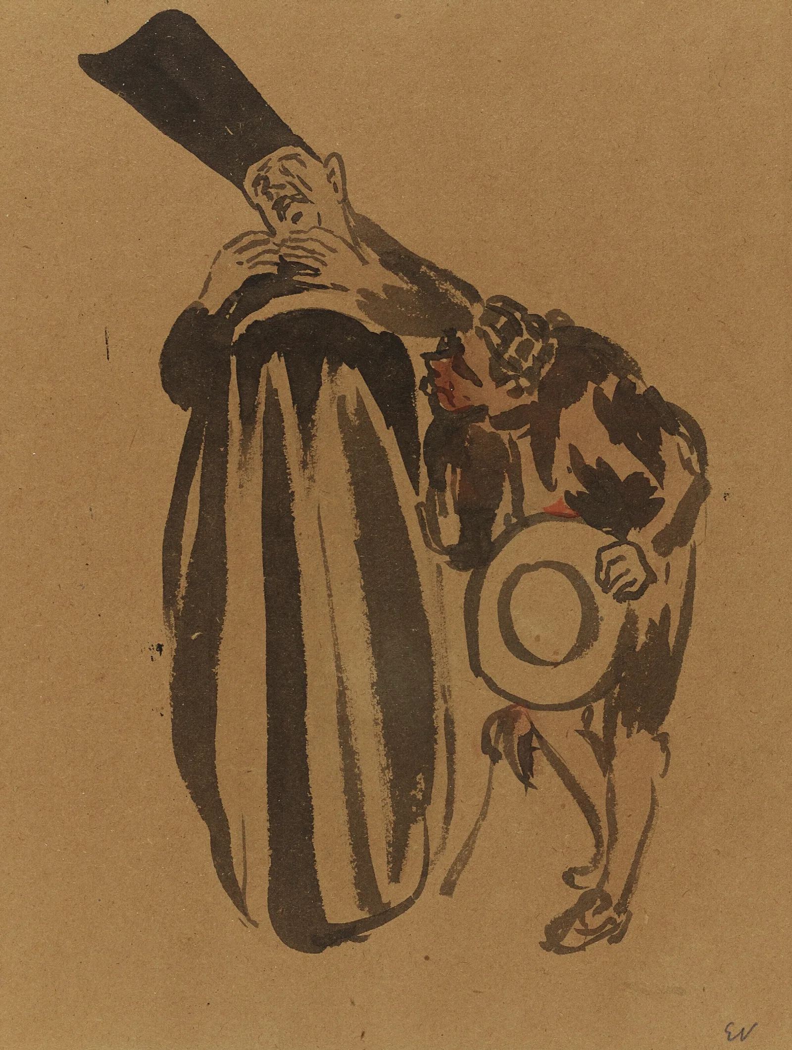 Coquelin Cadet Dans Le Role De Figaro Dans Le Barbier De Seville Wall Art by Édouard Vuillard - Canvas Print