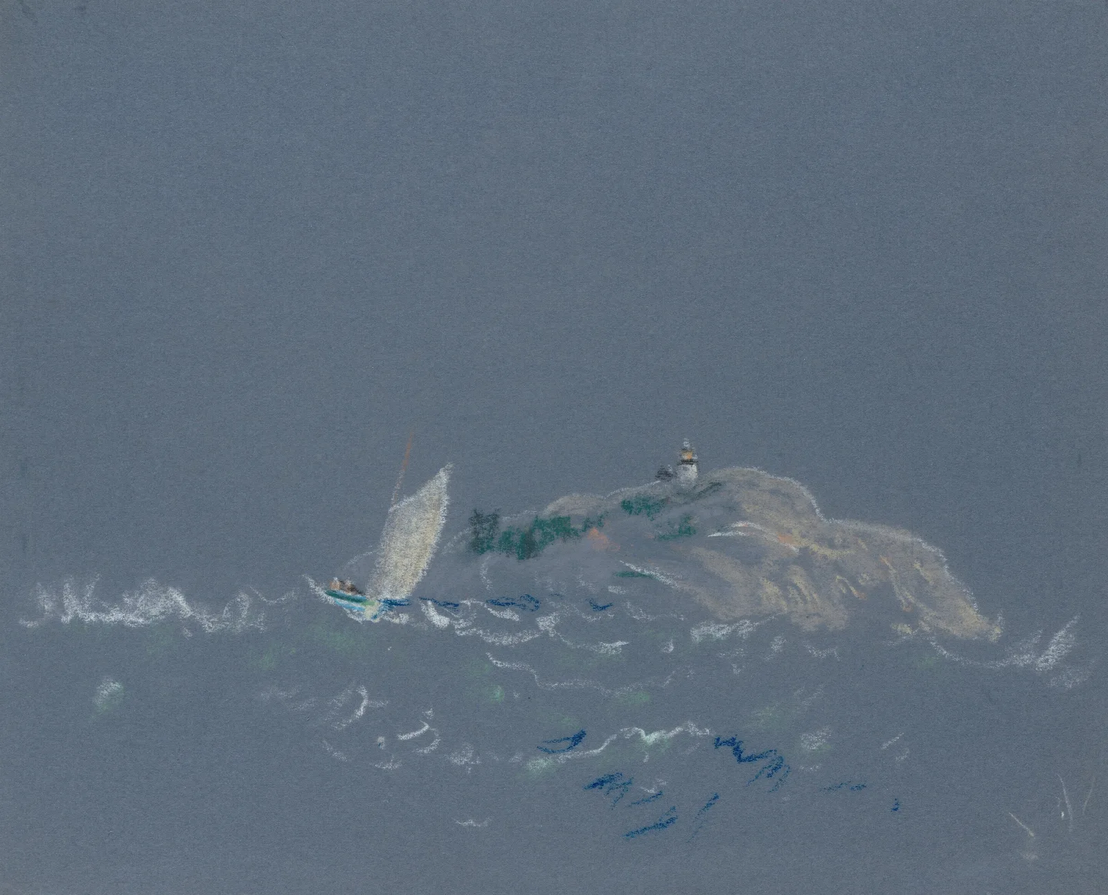 Bear Island Light Wall Art by Arthur Bowen Davies - Canvas Print