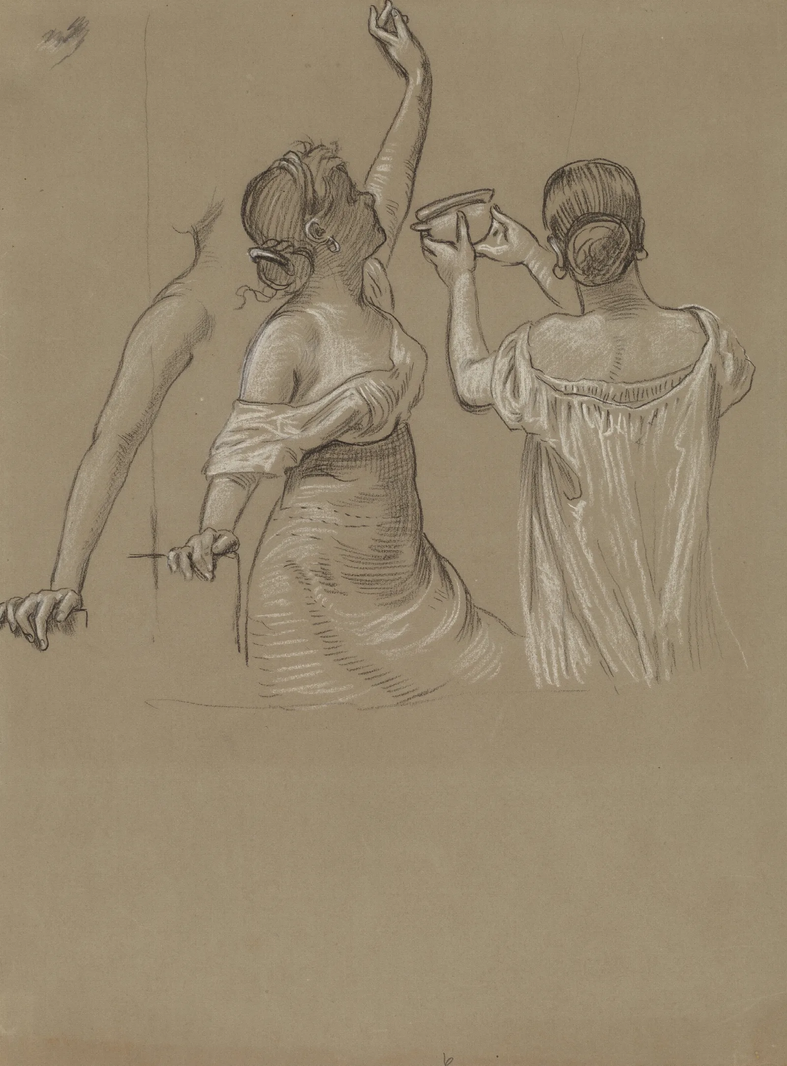 Dionysian Revelers Wall Art by Elihu Vedder - Canvas Print