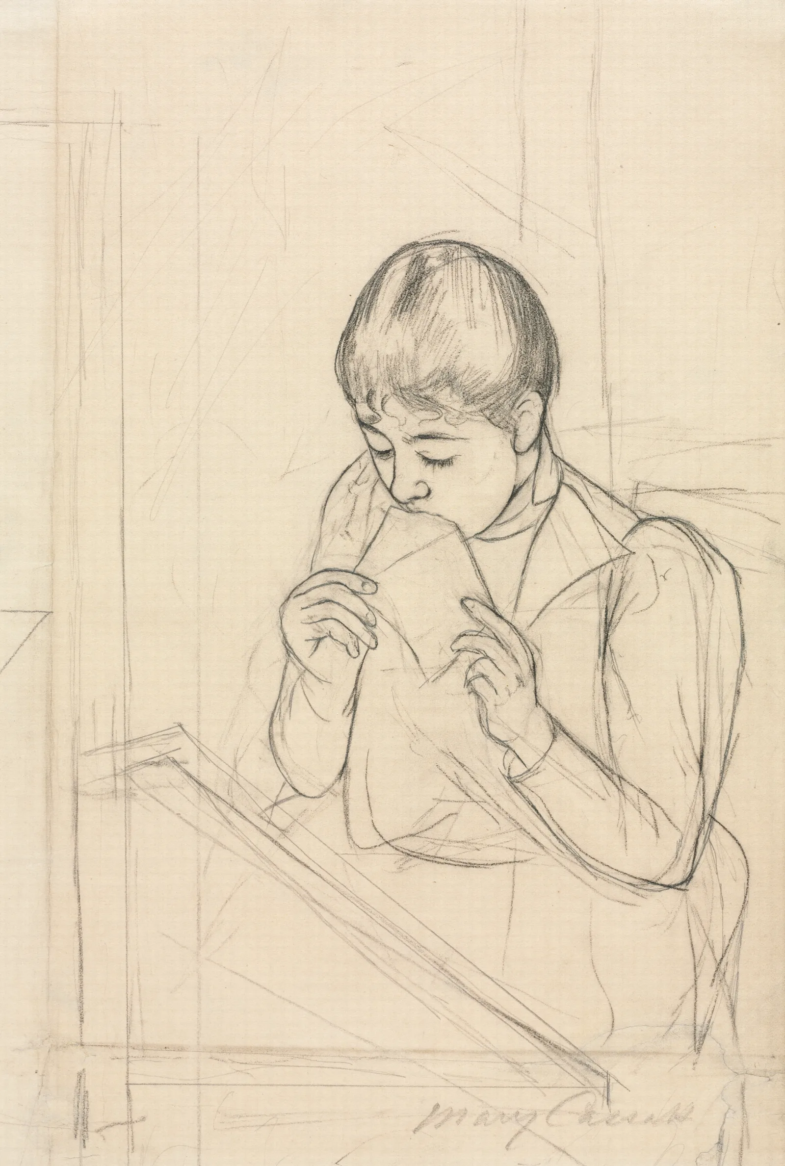 The Letter Recto Wall Art by Mary Cassatt - Canvas Print