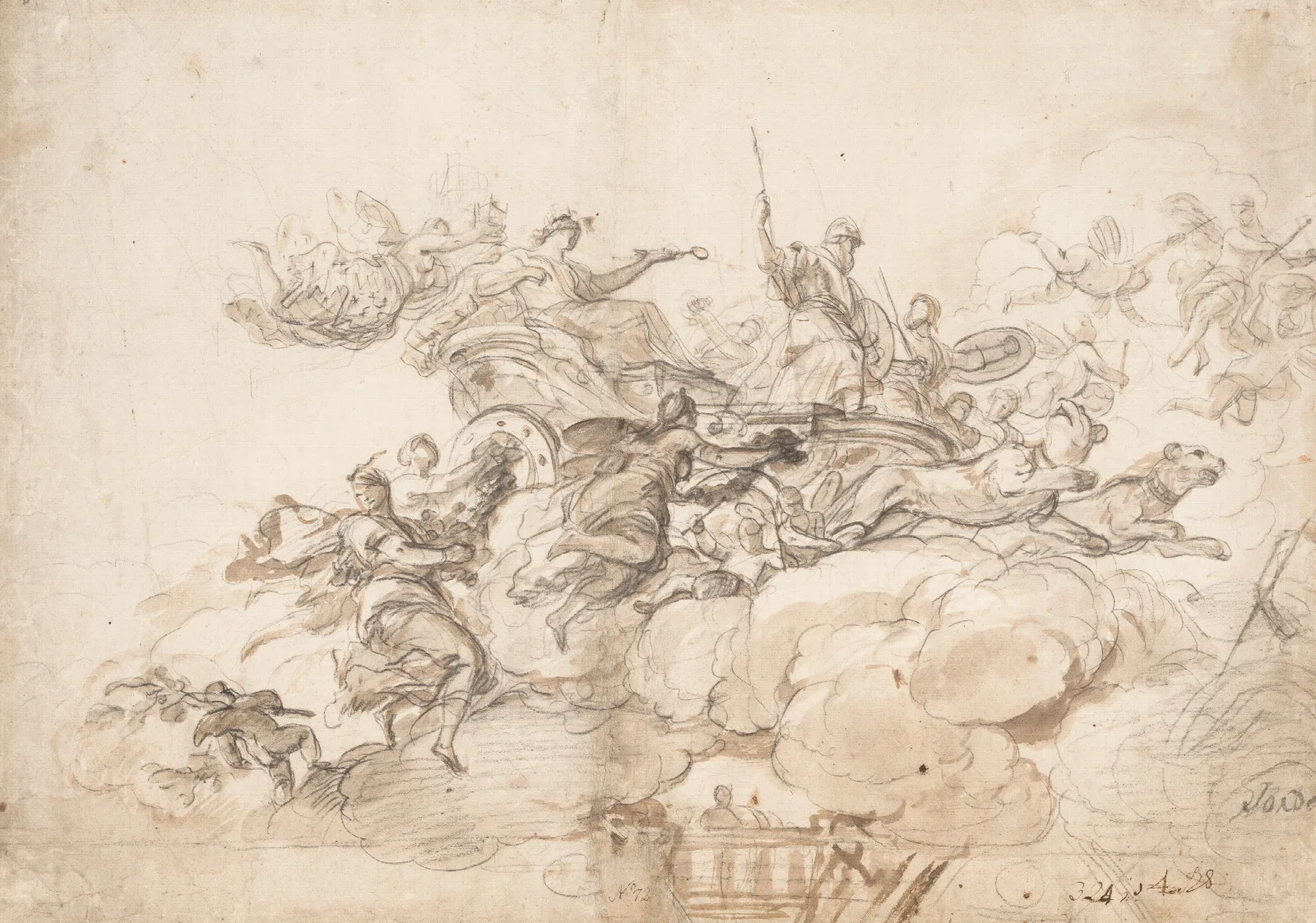The Triumph Of Cybele Wall Art by Luca Giordano - Canvas Print