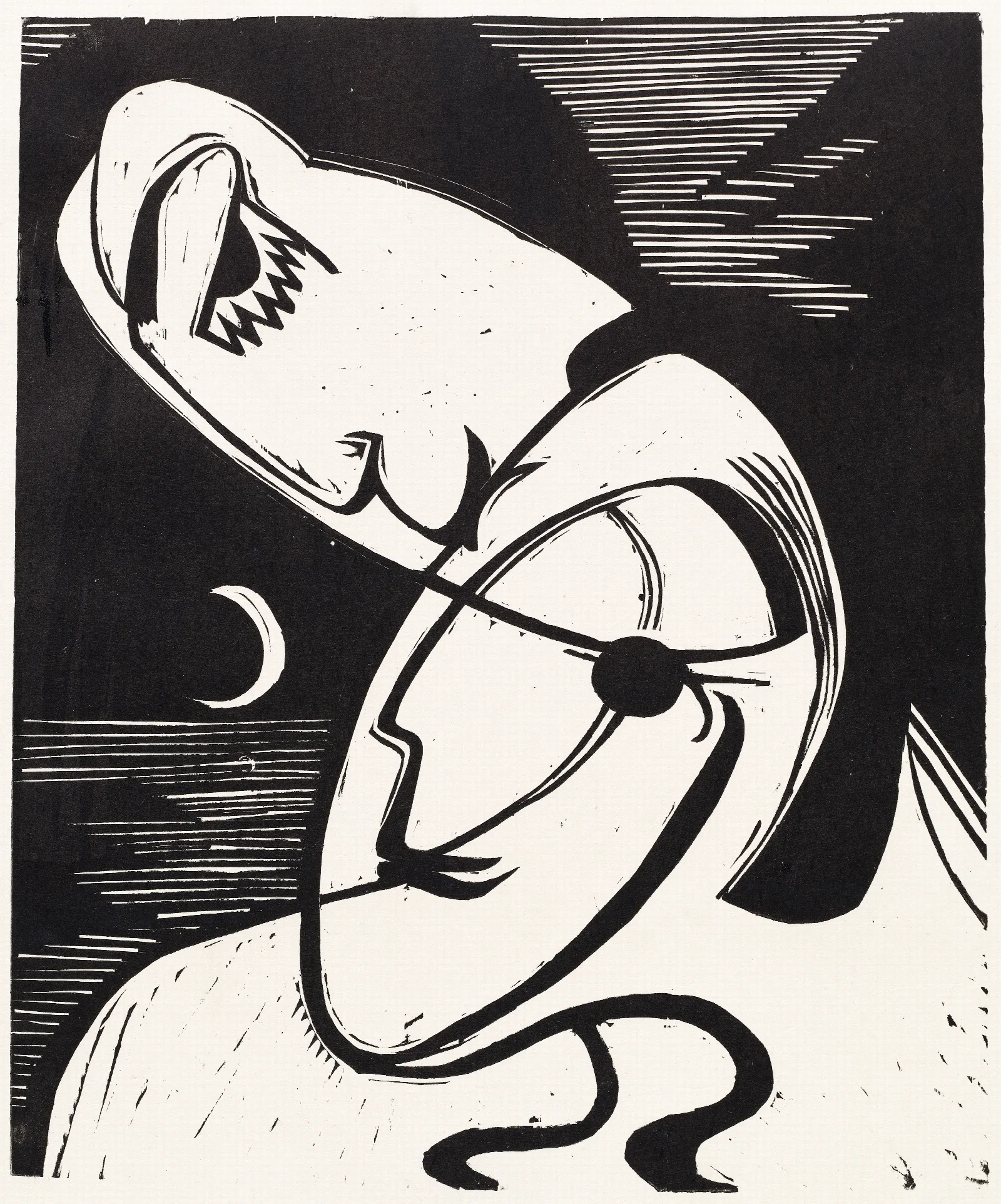 The Kiss Wall Art by Ernst Ludwig Kirchner - Canvas Print