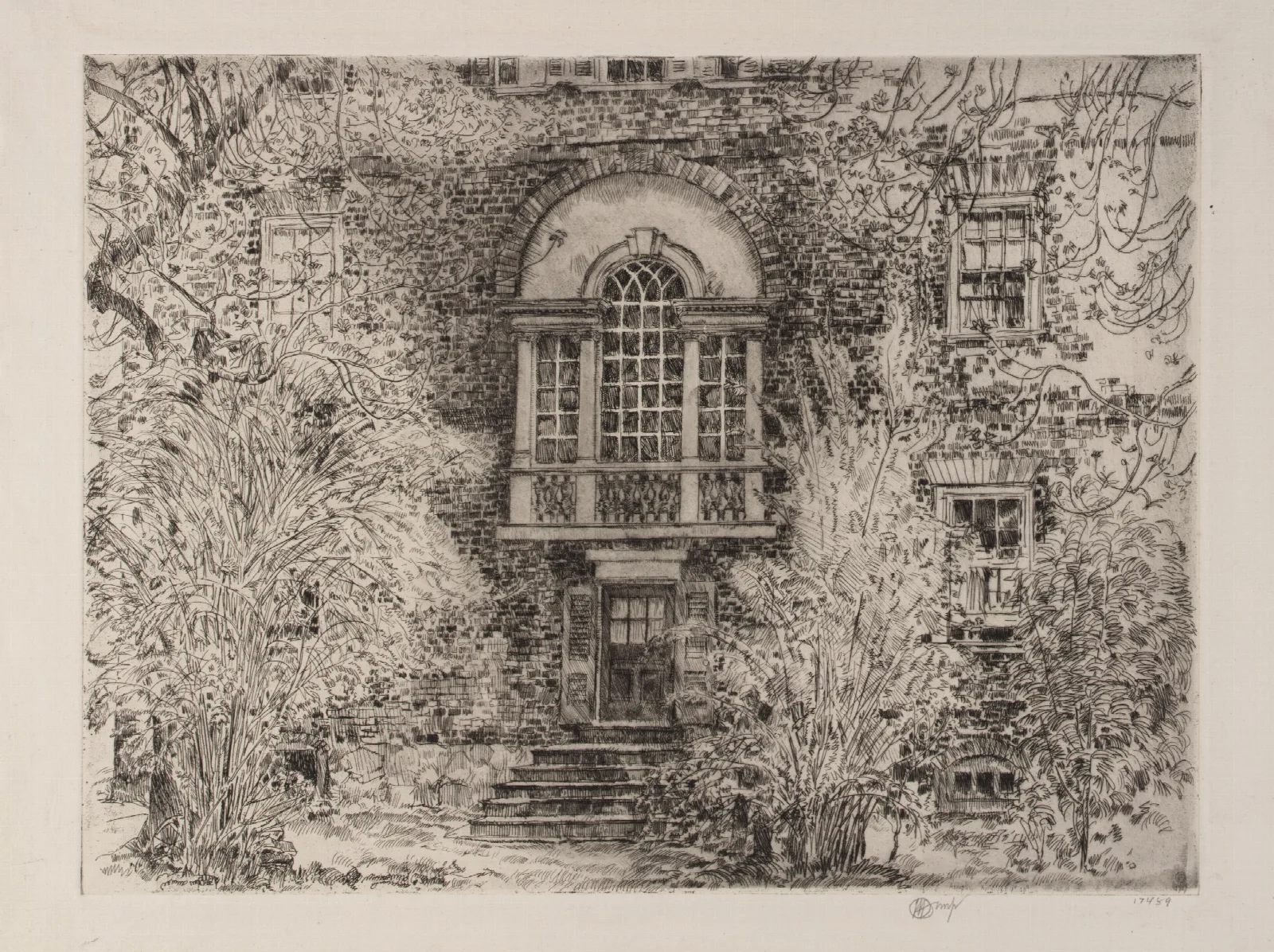 Spring In Annapolis Chase House Garden Wall Art by Childe Hassam - Canvas Print