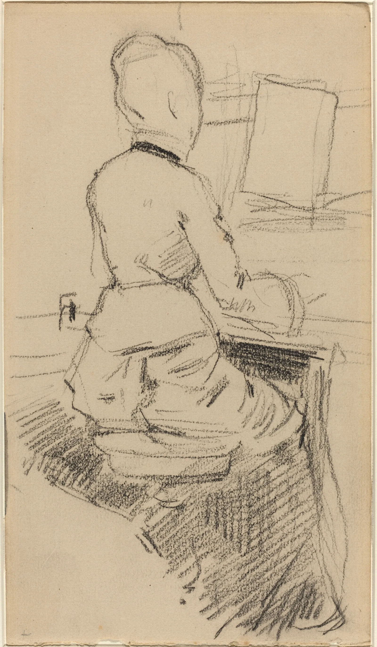 Young Woman Seated At A Piano Recto Wall Art by Jean-Louis Forain - Canvas Print