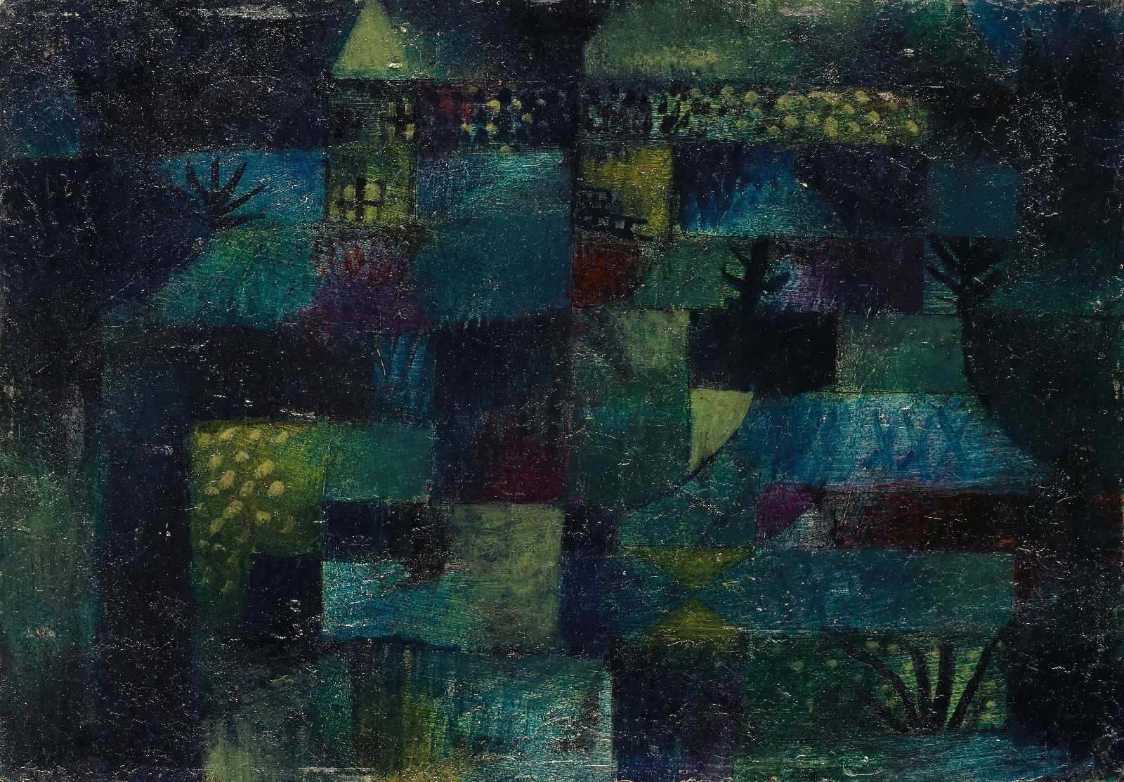 Terraced Garden Wall Art by Paul Klee - Canvas Print
