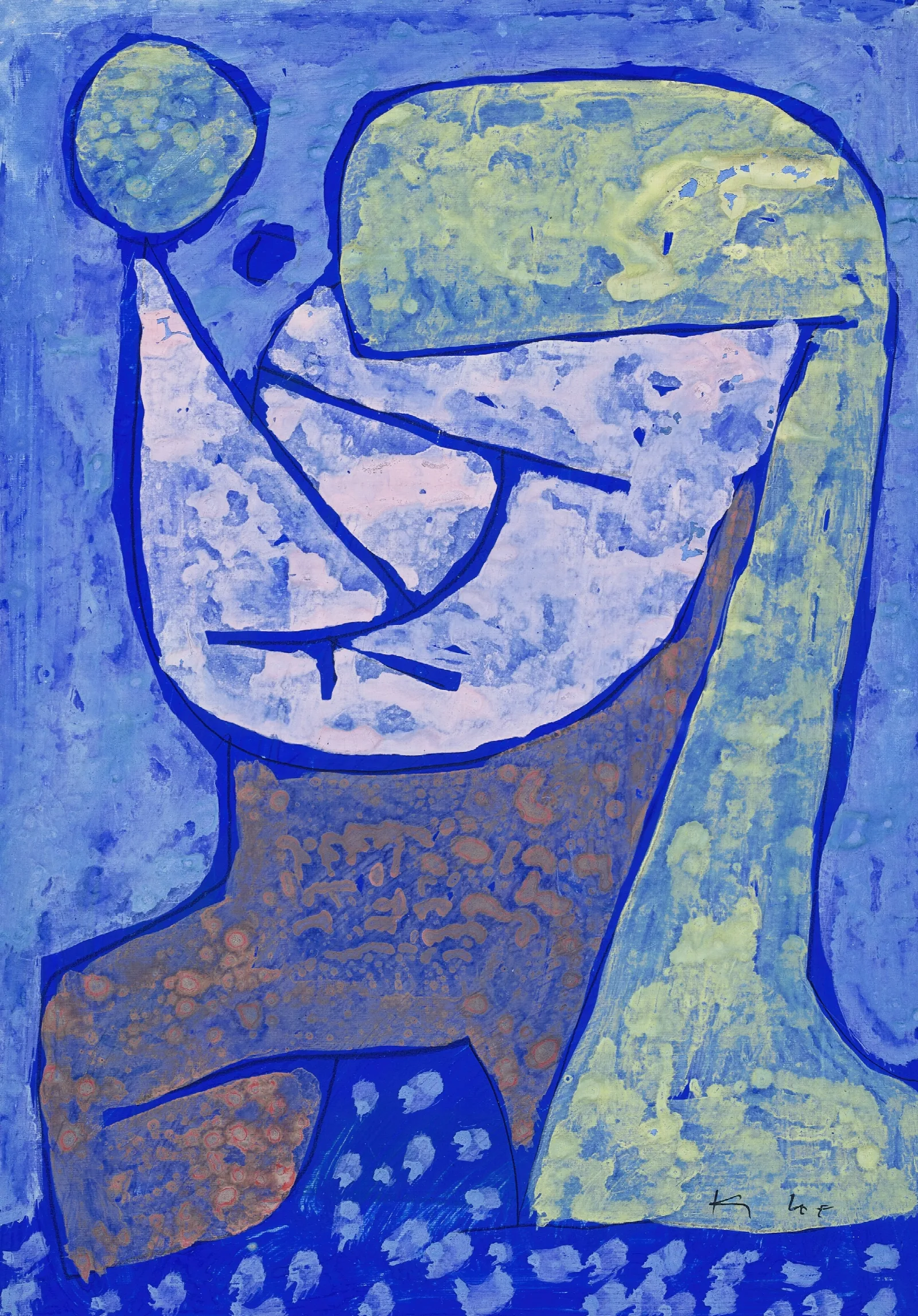 Gezeichnetes Madchen Wall Art by Paul Klee - Canvas Print