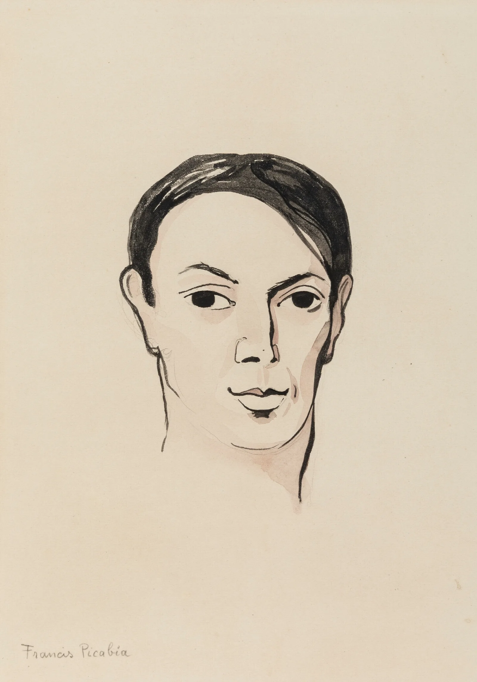 Portrait De Pablo Picasso Wall Art by Francis Picabia - Canvas Print