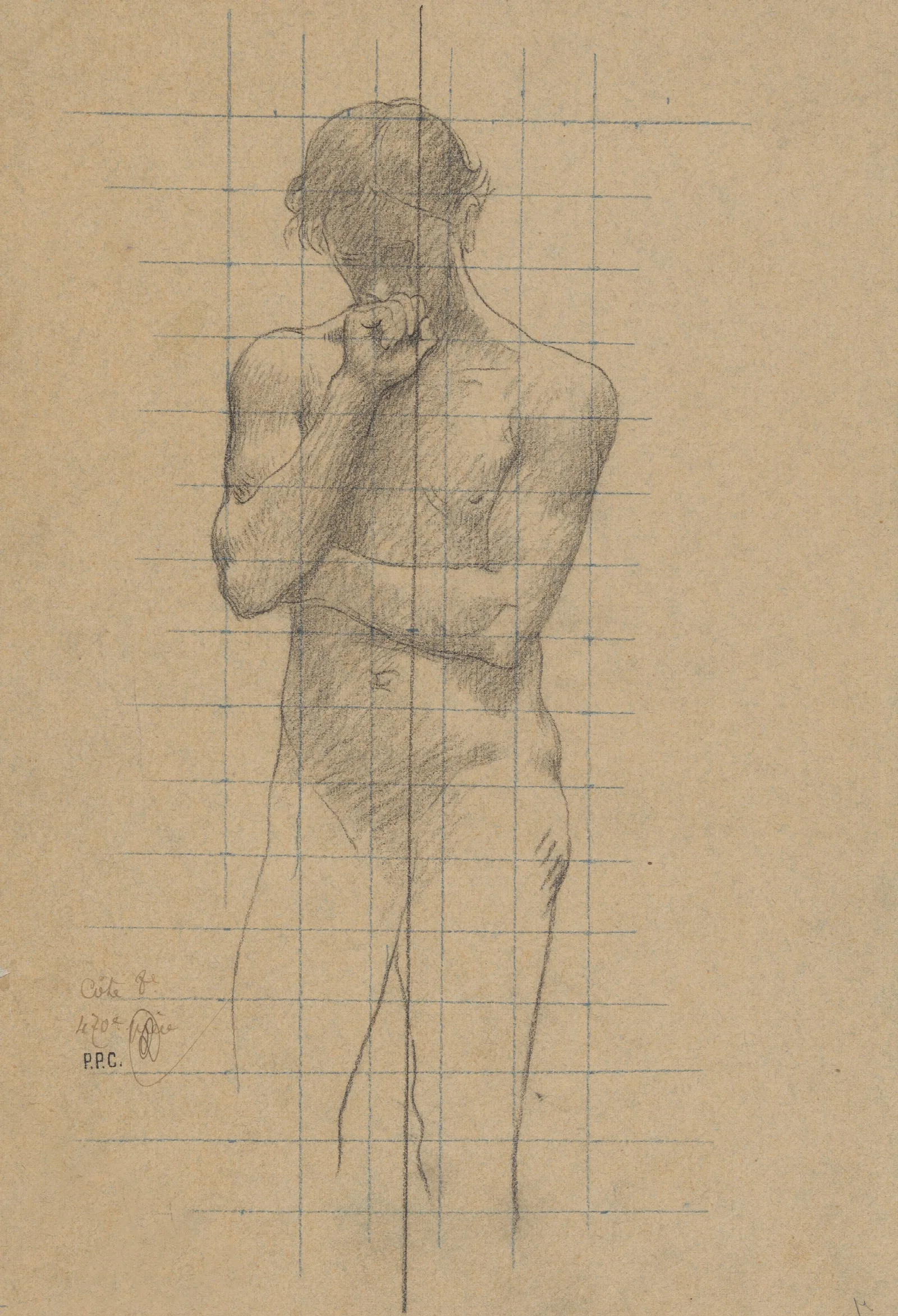 Study For Geometry In The Sorbonne Wall Art by Pierre Puvis de Chavannes - Canvas Print