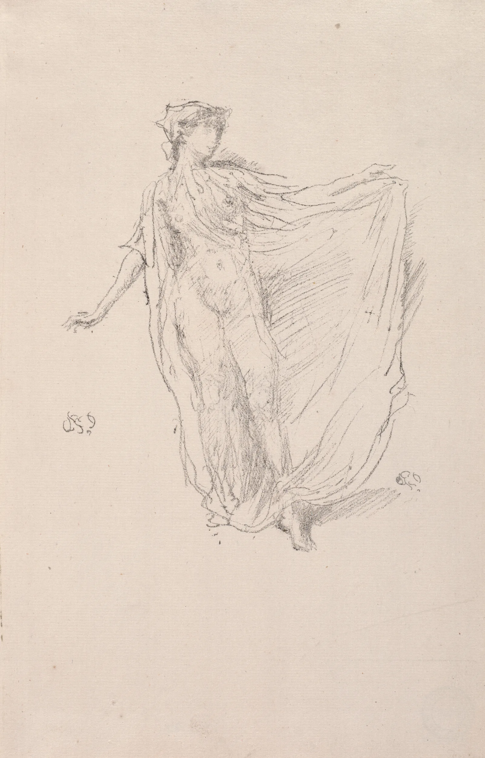 The Dancing Girl Wall Art by James Abbott McNeill Whistler - Canvas Print