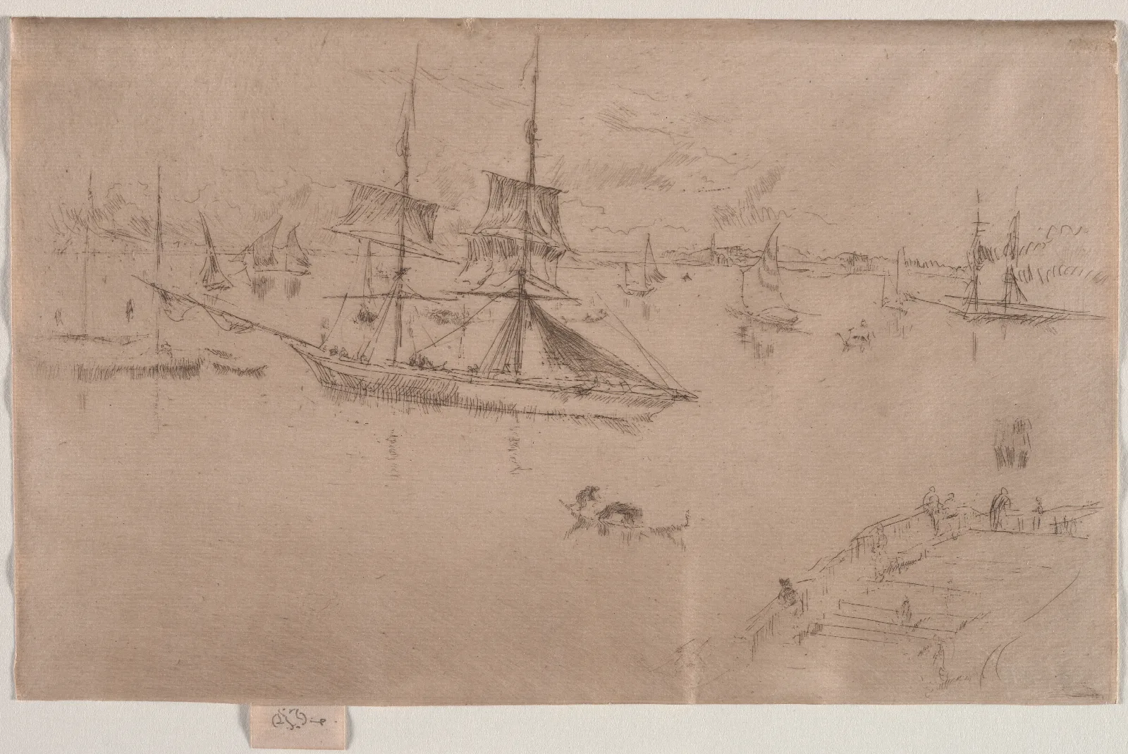 The Lagoon Noon Wall Art by James Abbott McNeill Whistler - Canvas Print