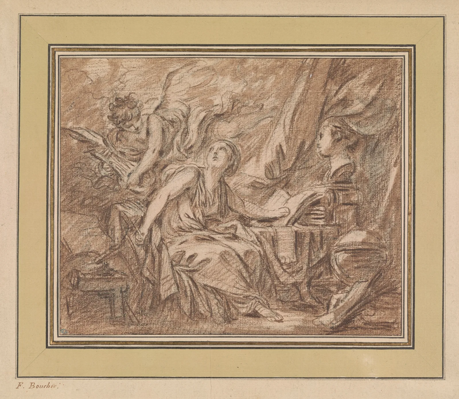 Inspiration 2 Wall Art by François Boucher - Canvas Print