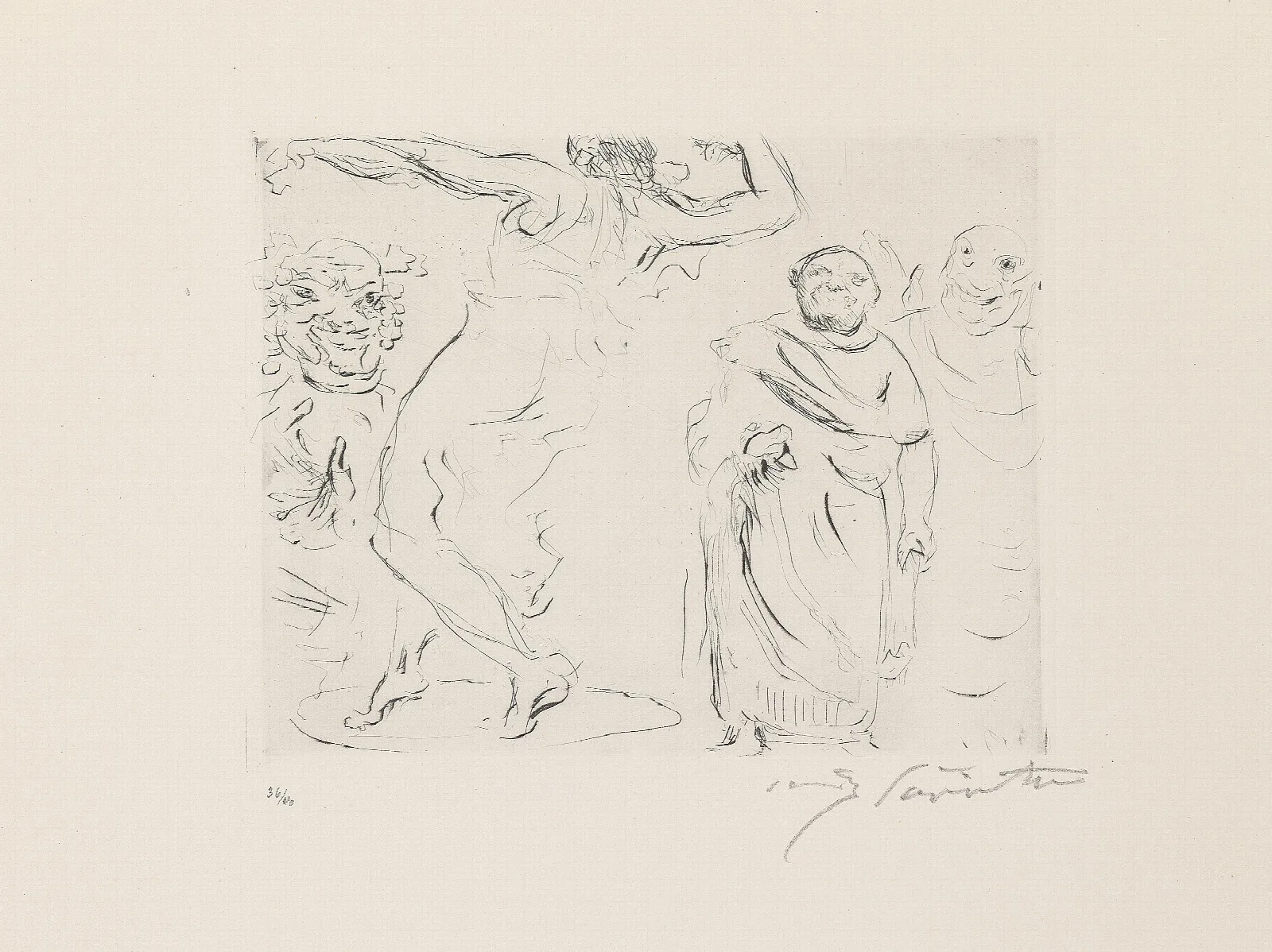 Gastmahl Des Trimalchio 11 Wall Art by Lovis Corinth - Canvas Print