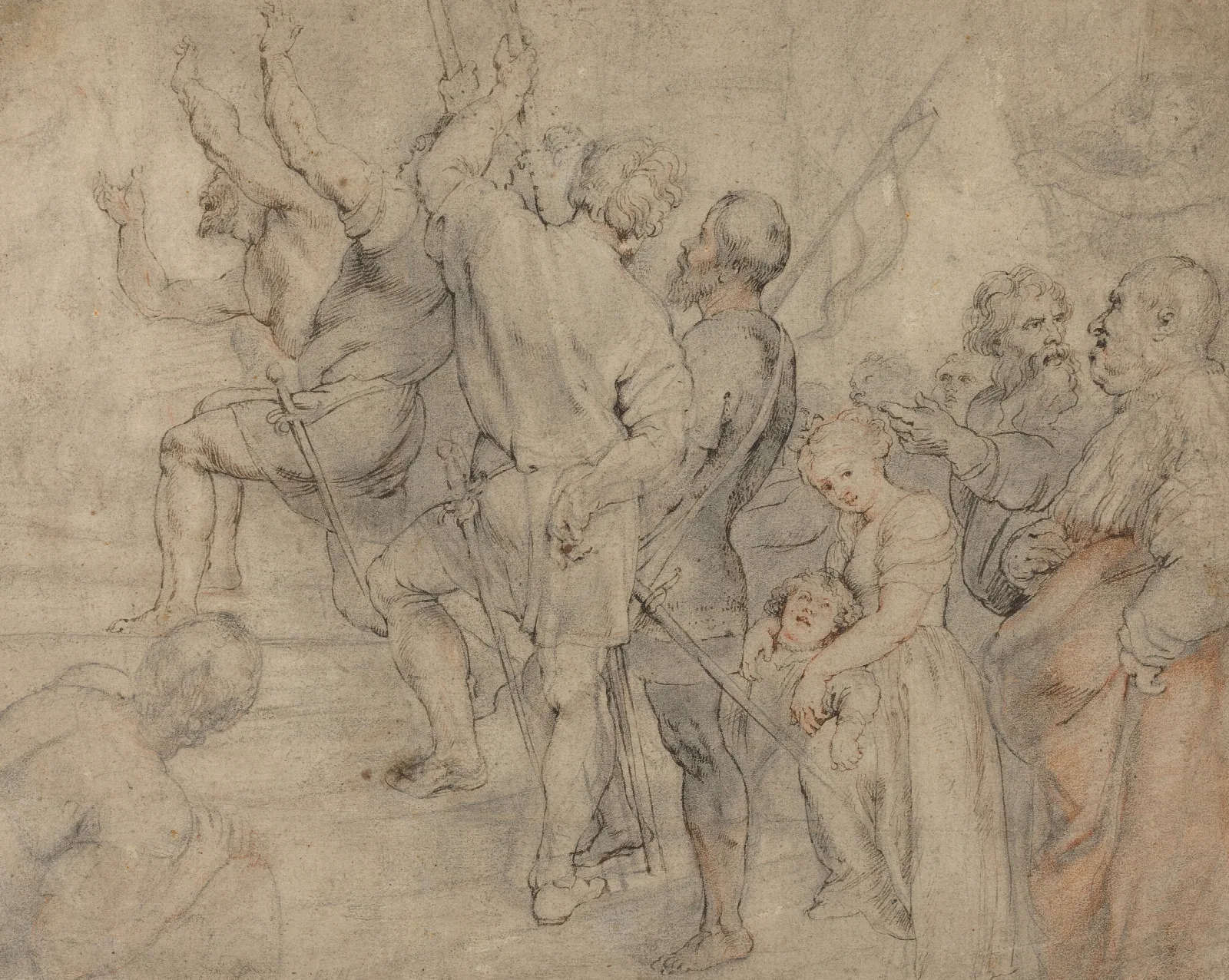 Part Of The Crowd At The Ecce Homo Wall Art by Peter Paul Rubens - Canvas Print