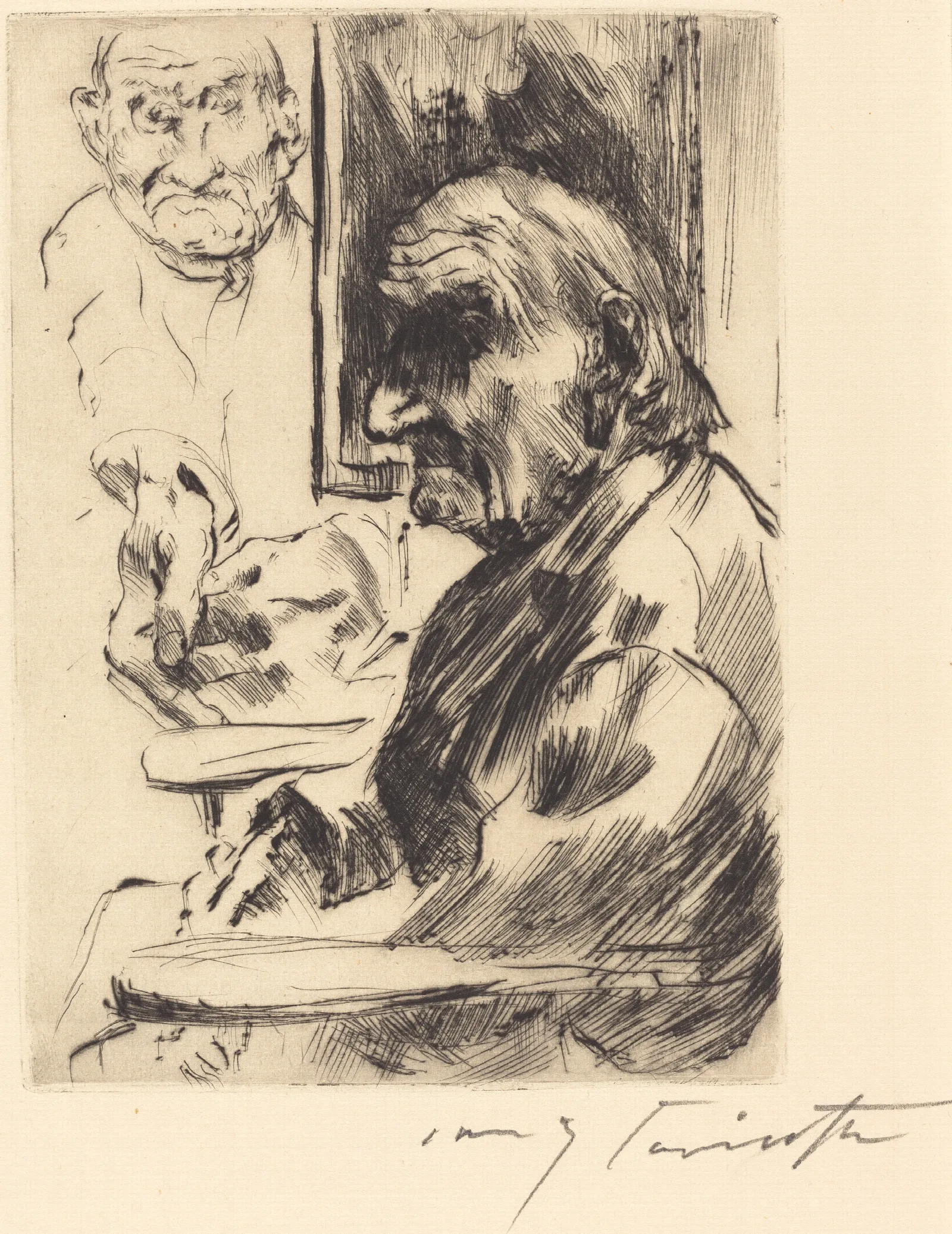 Old Man Alter Mann Wall Art by Lovis Corinth - Canvas Print
