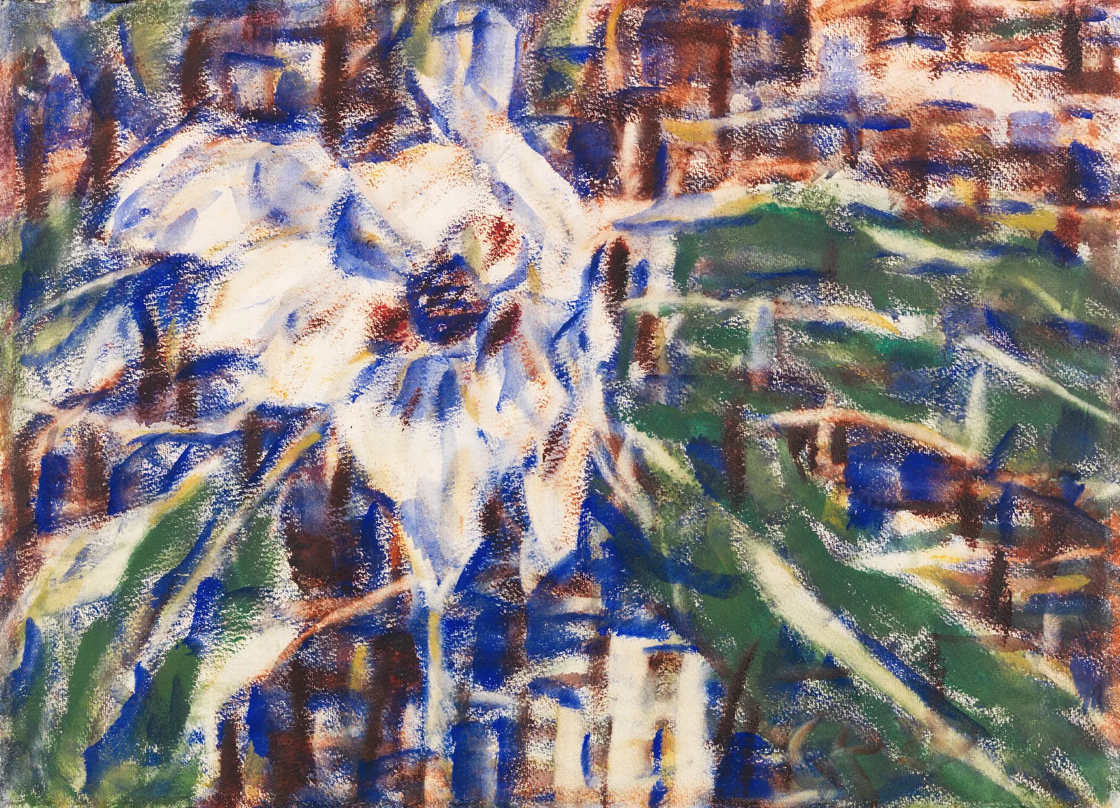 Blaue Magnolie Wall Art by Christian Rohlfs - Canvas Print