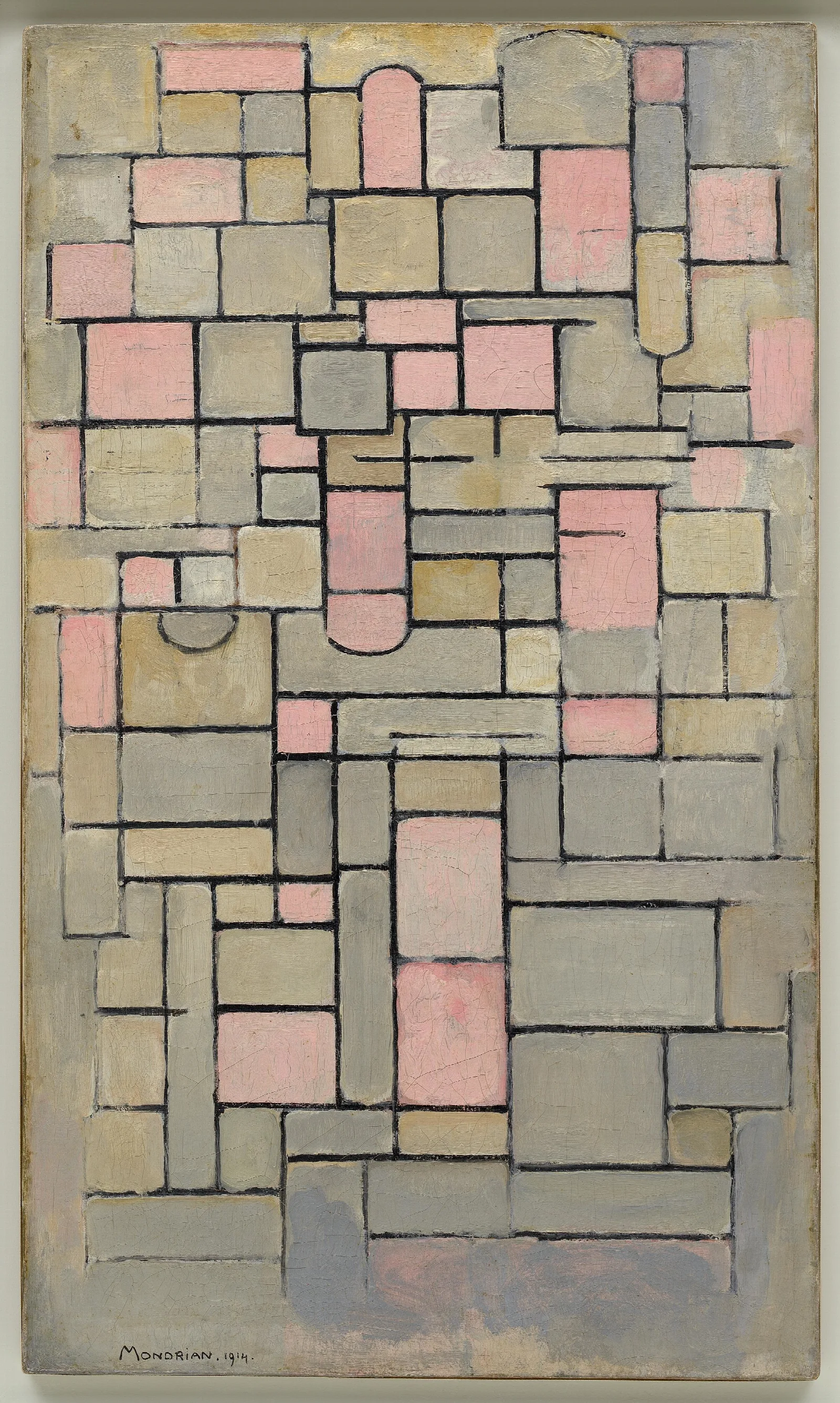 Composition 8 2 Wall Art by Piet Mondrian - Canvas Print