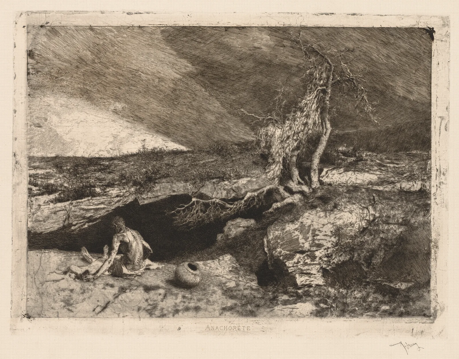 The Anchorite Wall Art by Mariano Fortuny Marsal - Canvas Print