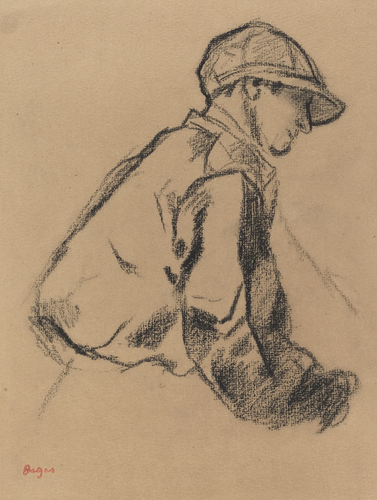 Study Of A Jockey Wall Art by Edgar Degas - Canvas Print