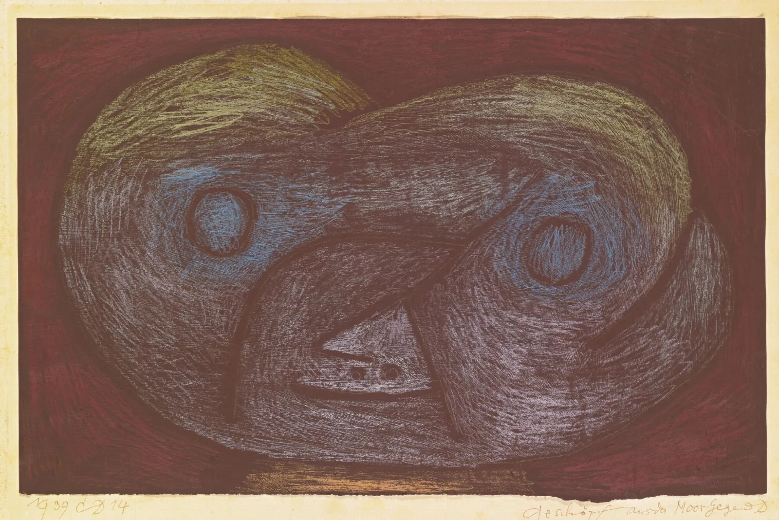 Geschopf Aus Der Moor Gegend D Creature Of The Moorland D Wall Art by Paul Klee - Canvas Print