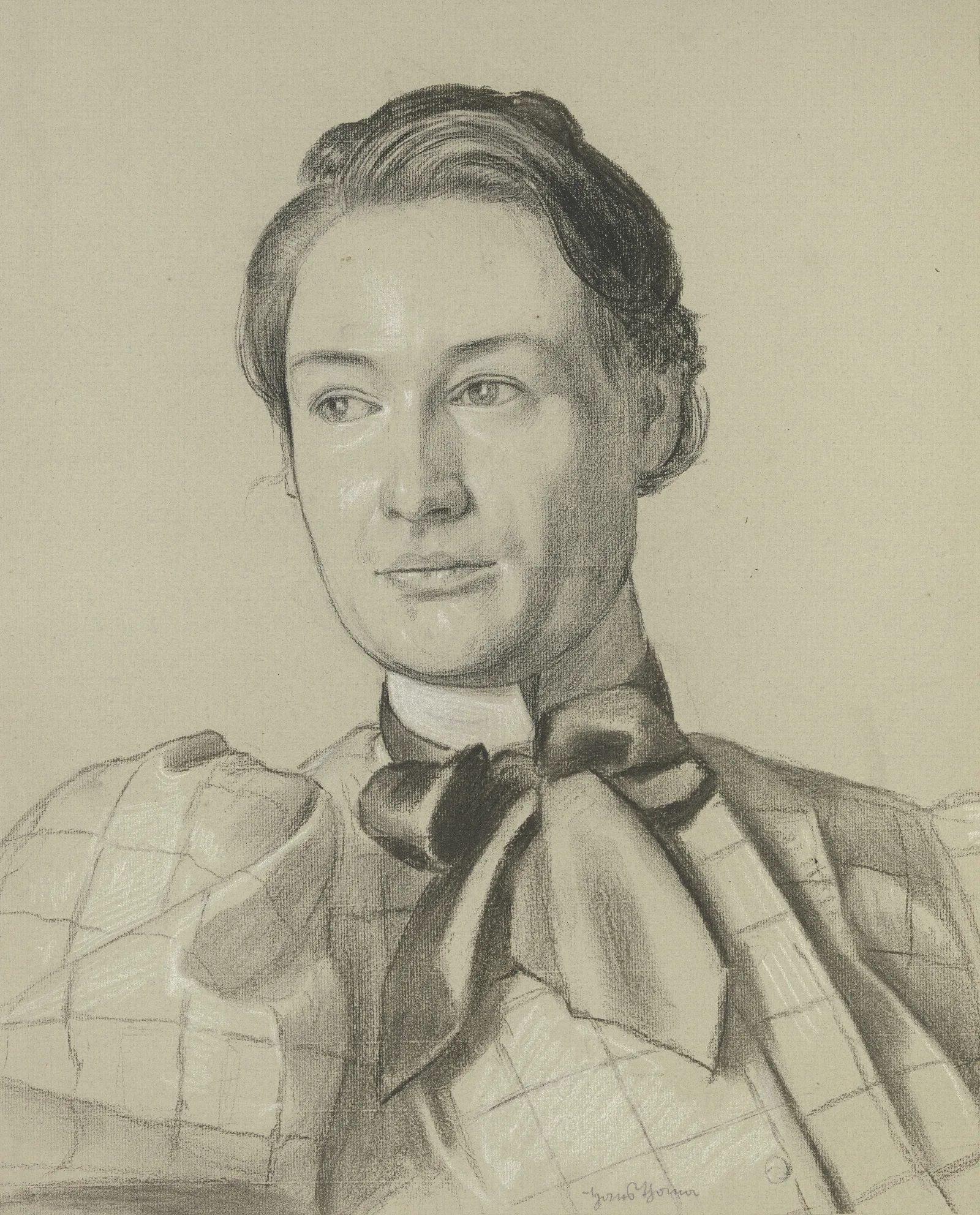 Portrait Of Sofie Kuchler Wall Art by Hans Thoma - Canvas Print