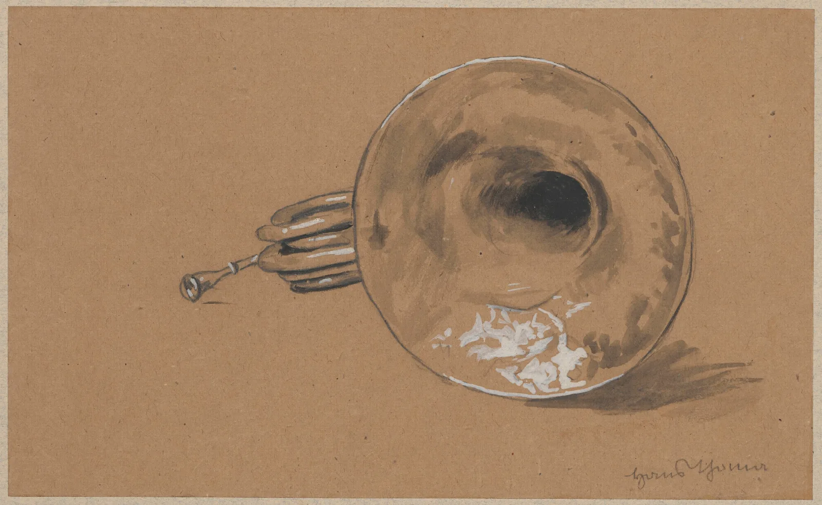 French Horn 2 Wall Art by Hans Thoma - Canvas Print
