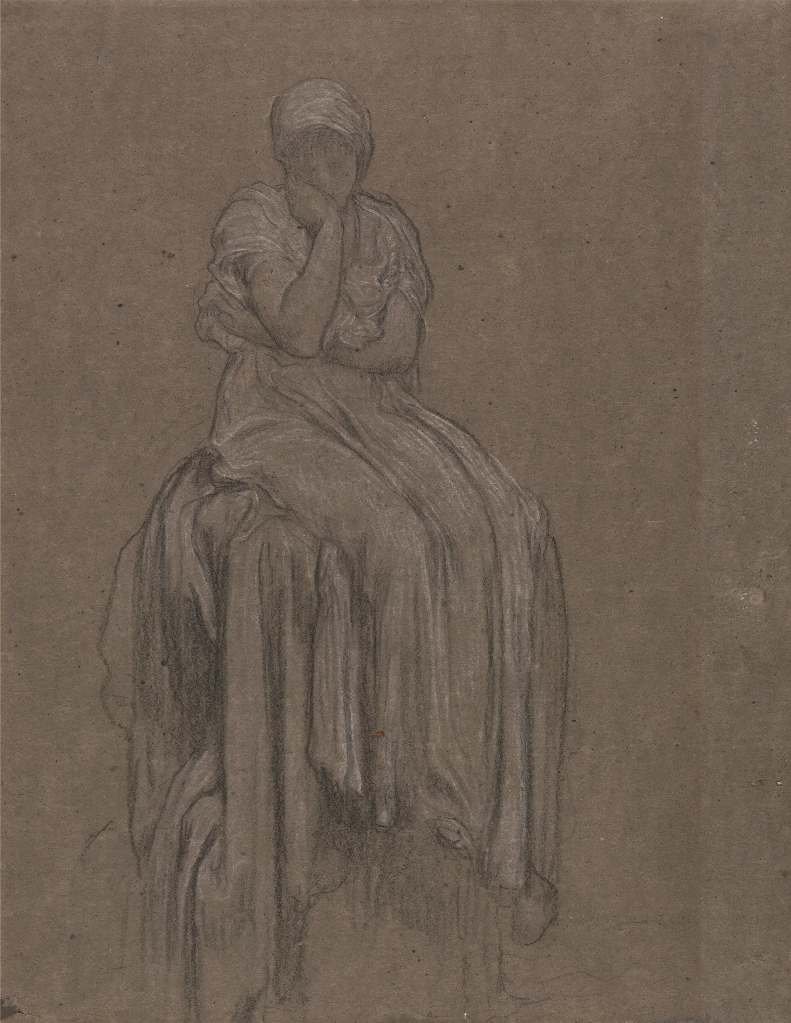 Study For Solitude Wall Art by Frederic Leighton - Canvas Print