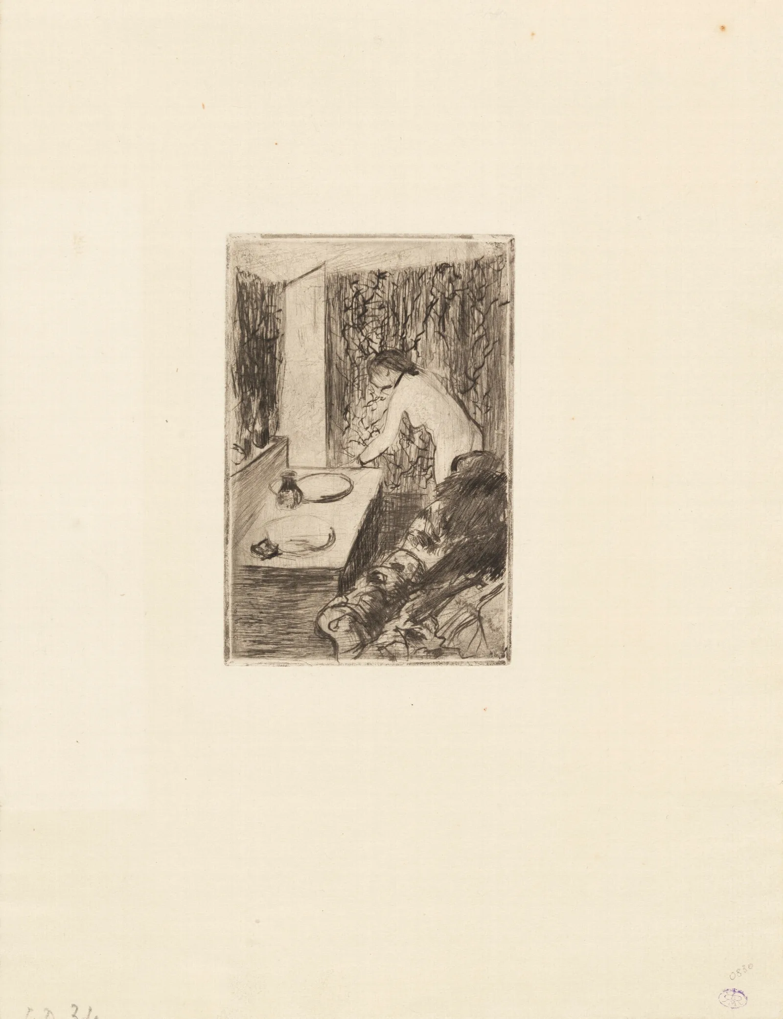 Petit Cabinet De Toilette Wall Art by Edgar Degas - Canvas Print