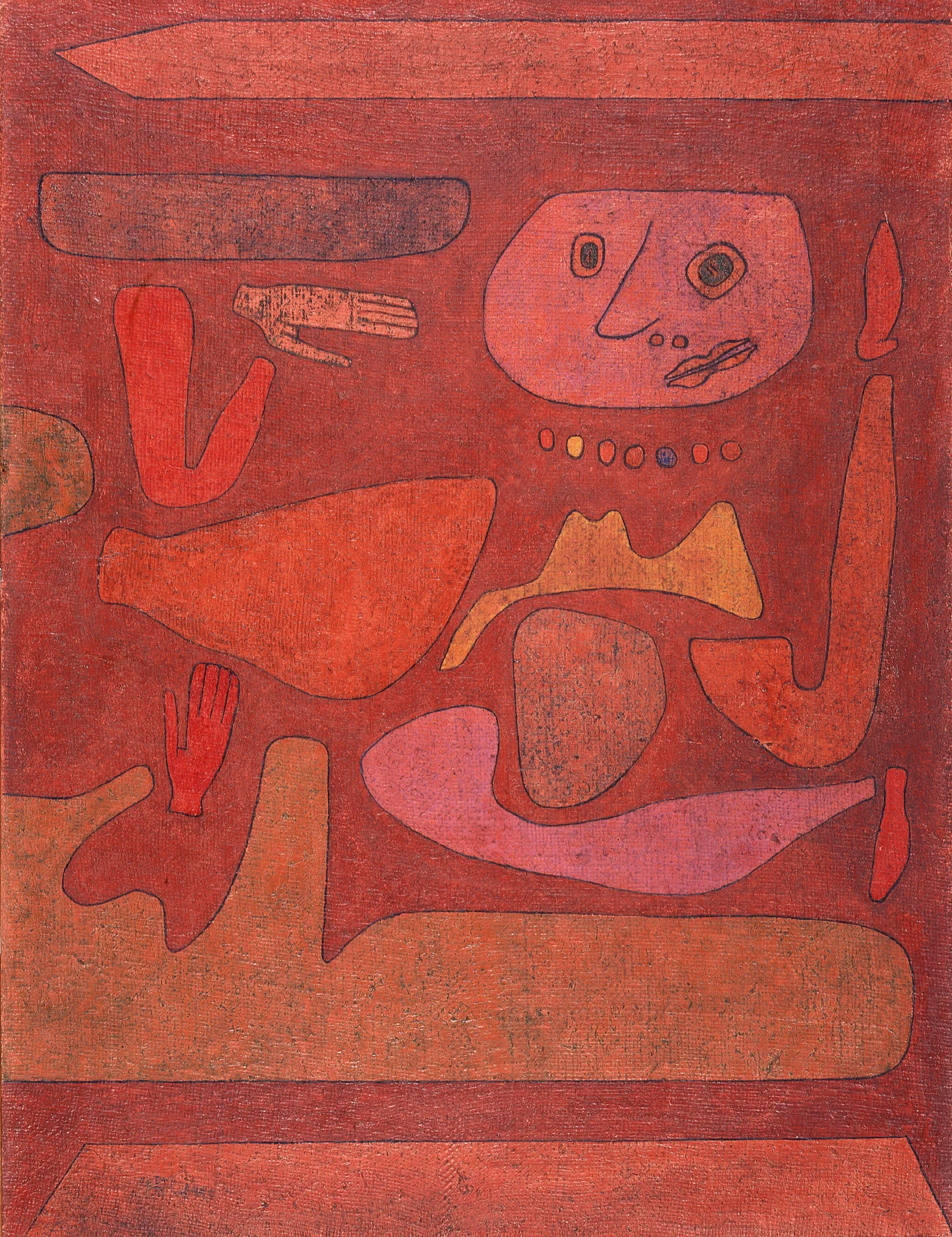 The Man Of Confusion Wall Art by Paul Klee - Canvas Print