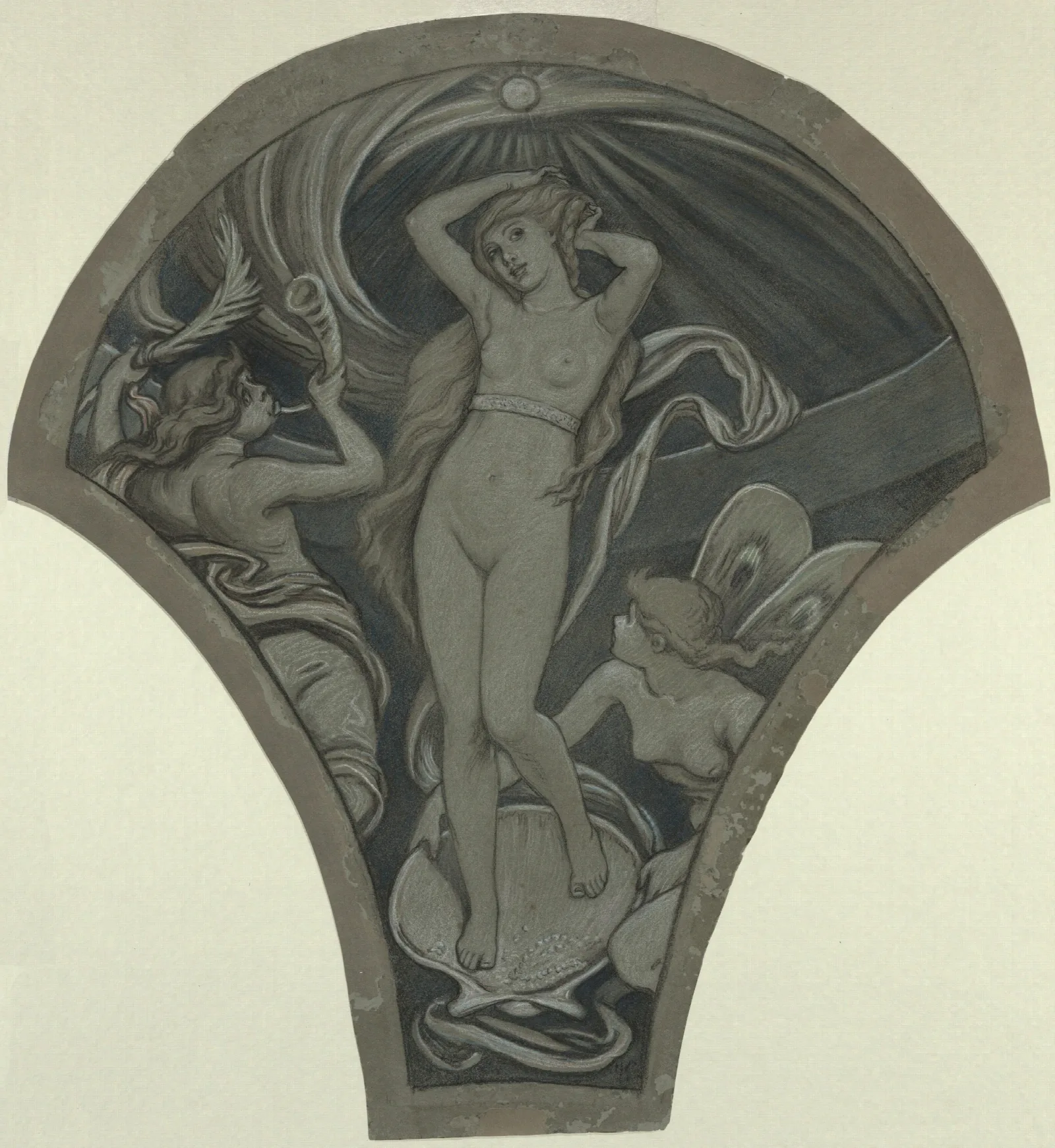 Cartoon For Venus Wall Art by Elihu Vedder - Canvas Print