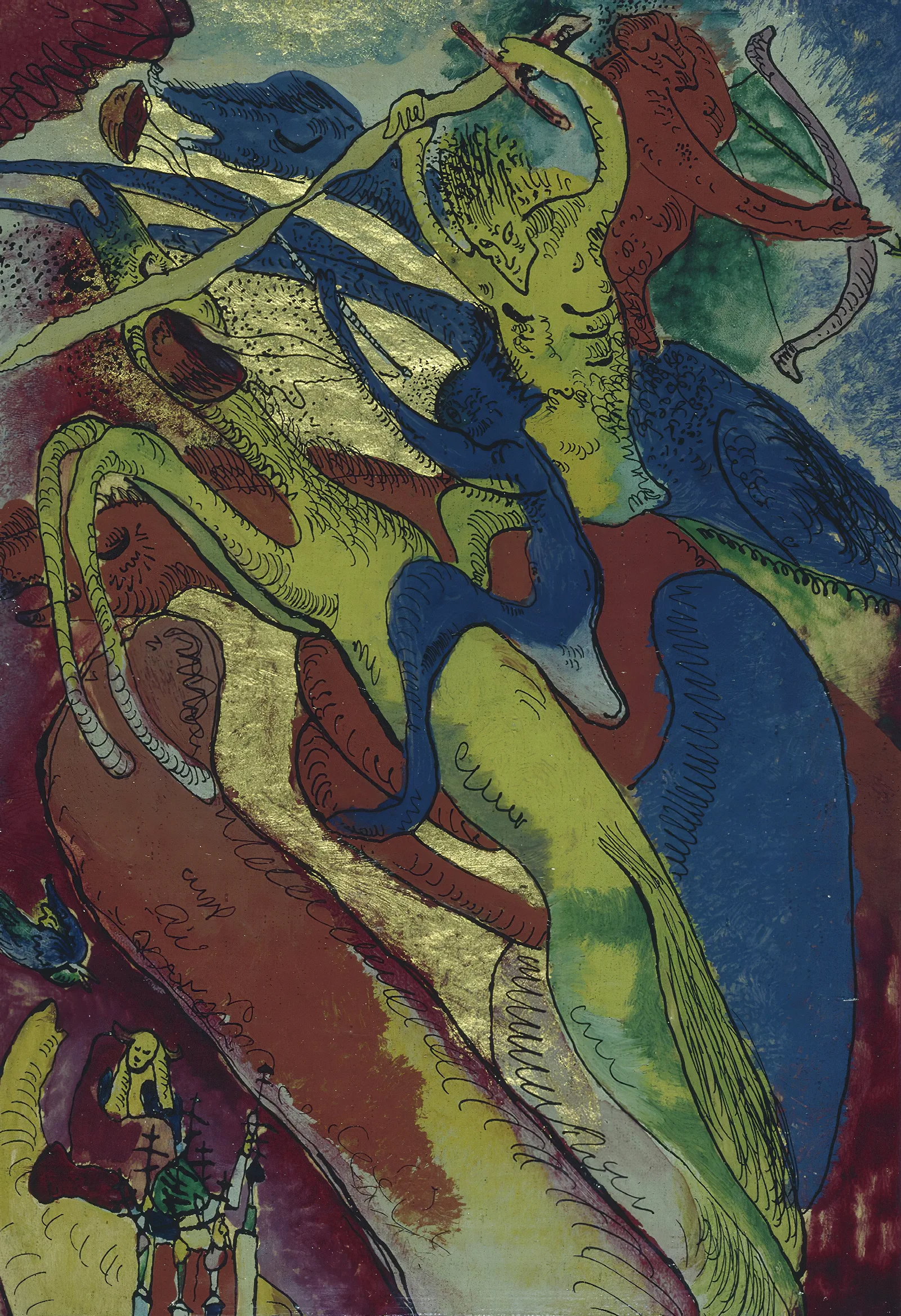 Apocalyptic Riders I Wall Art by Wassily Kandinsky - Canvas Print
