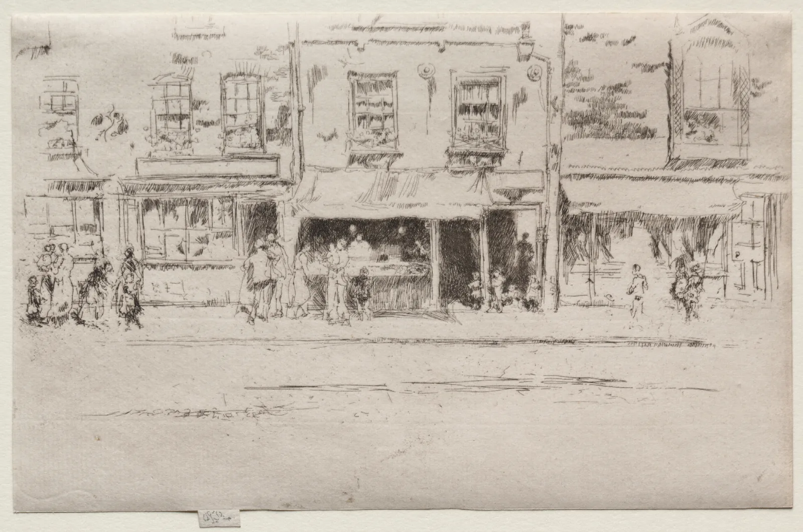 Fish Shop Chelsea Wall Art by James Abbott McNeill Whistler - Canvas Print