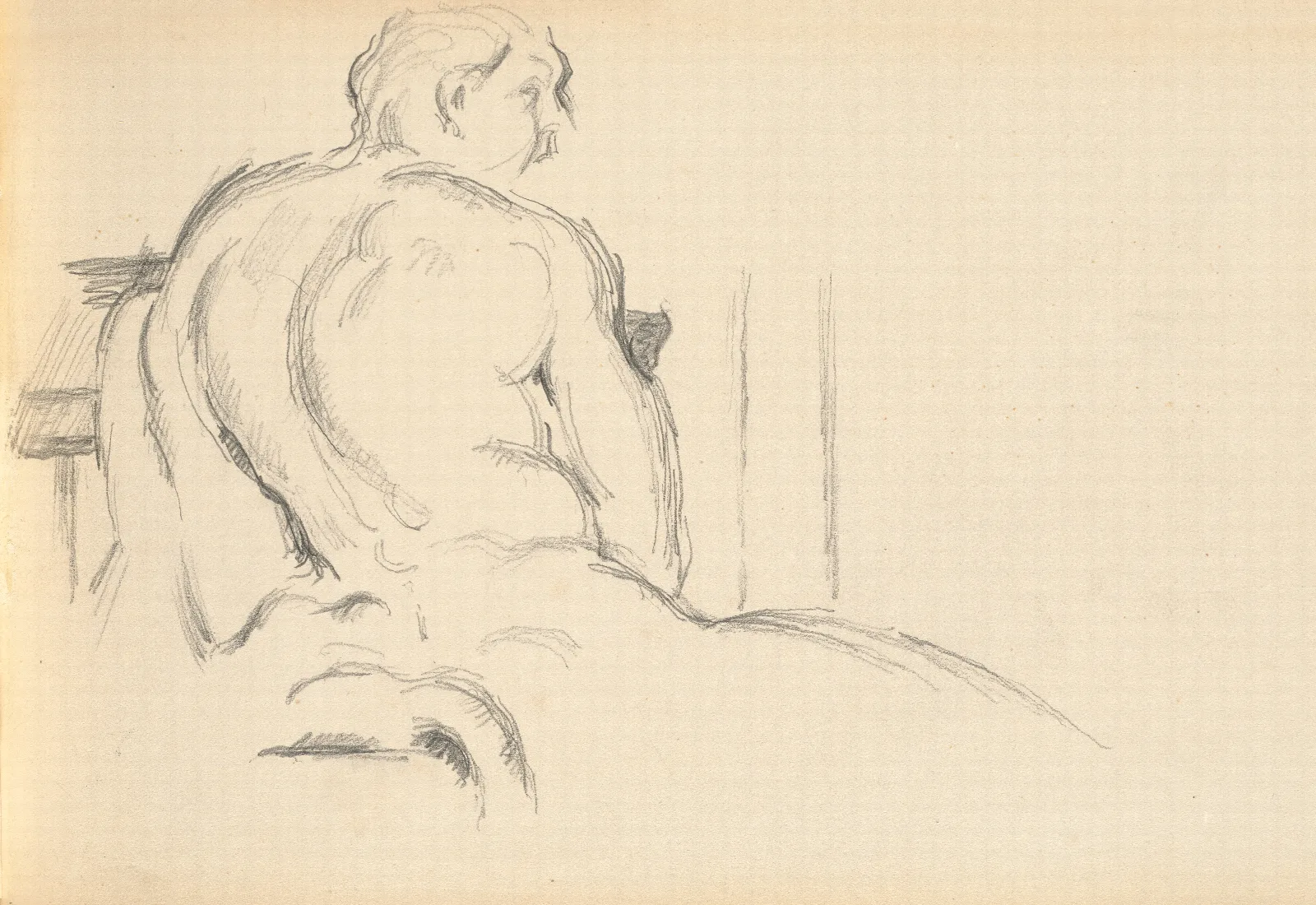 Study Of Pugets Hercules Resting Wall Art by Paul Cézanne - Canvas Print