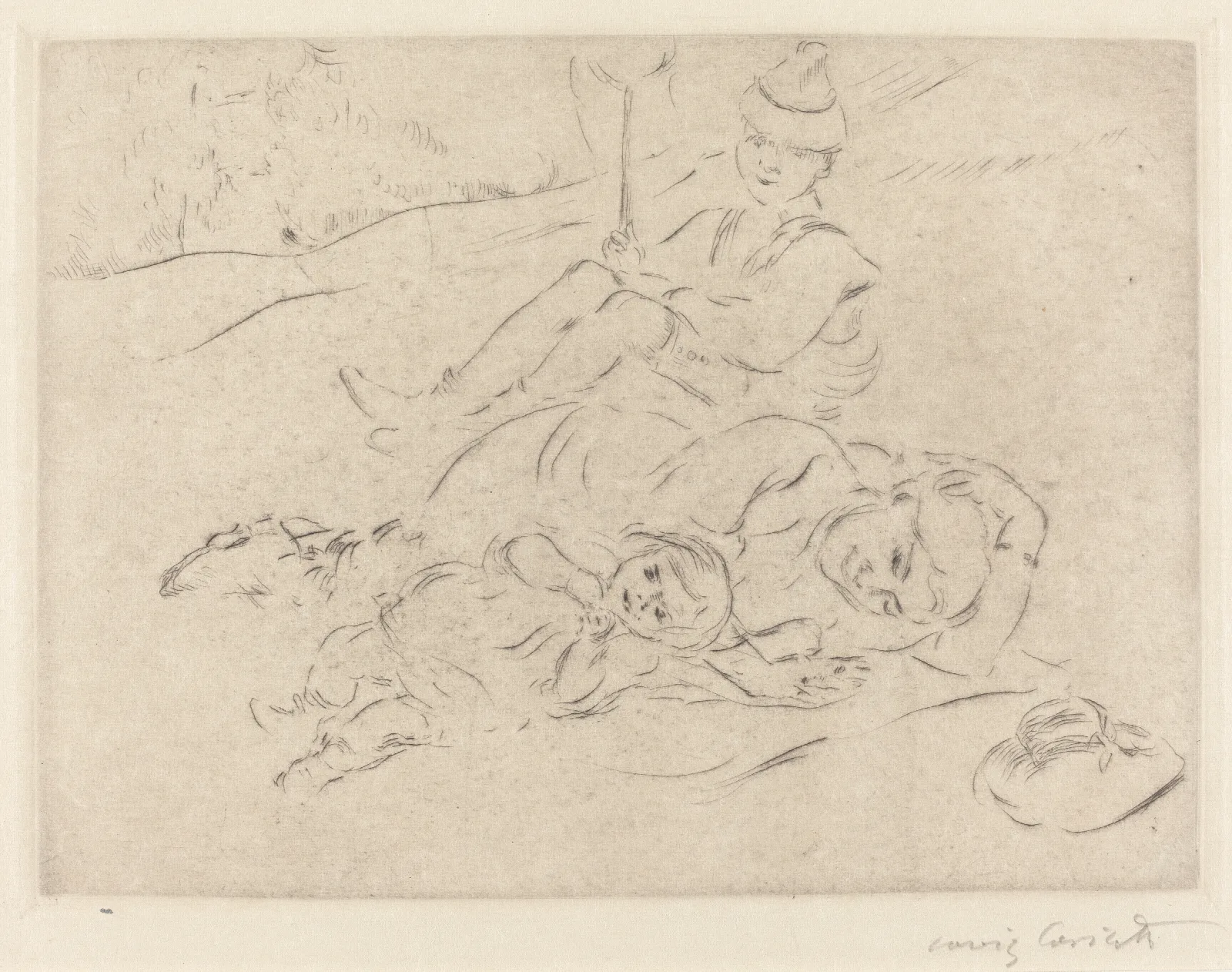 In The Country Auf Dem Lande Wall Art by Lovis Corinth - Canvas Print