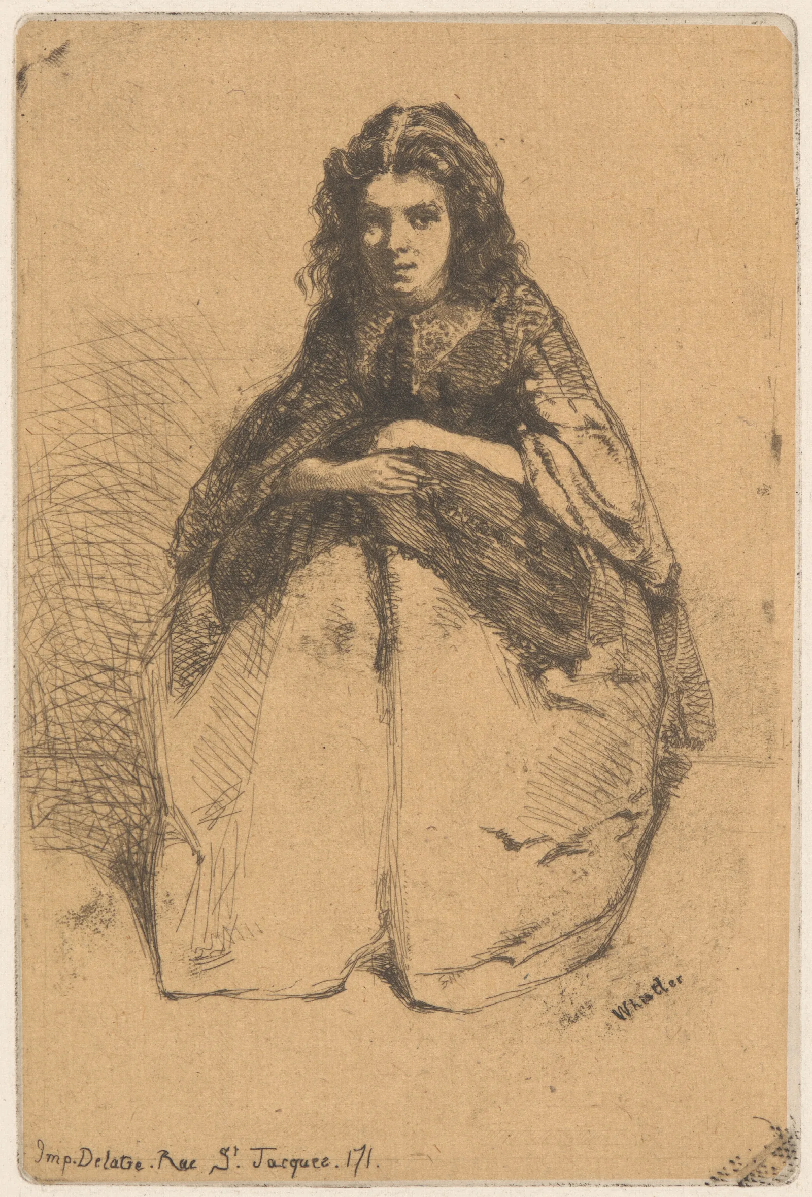 Fumette Wall Art by James Abbott McNeill Whistler - Canvas Print