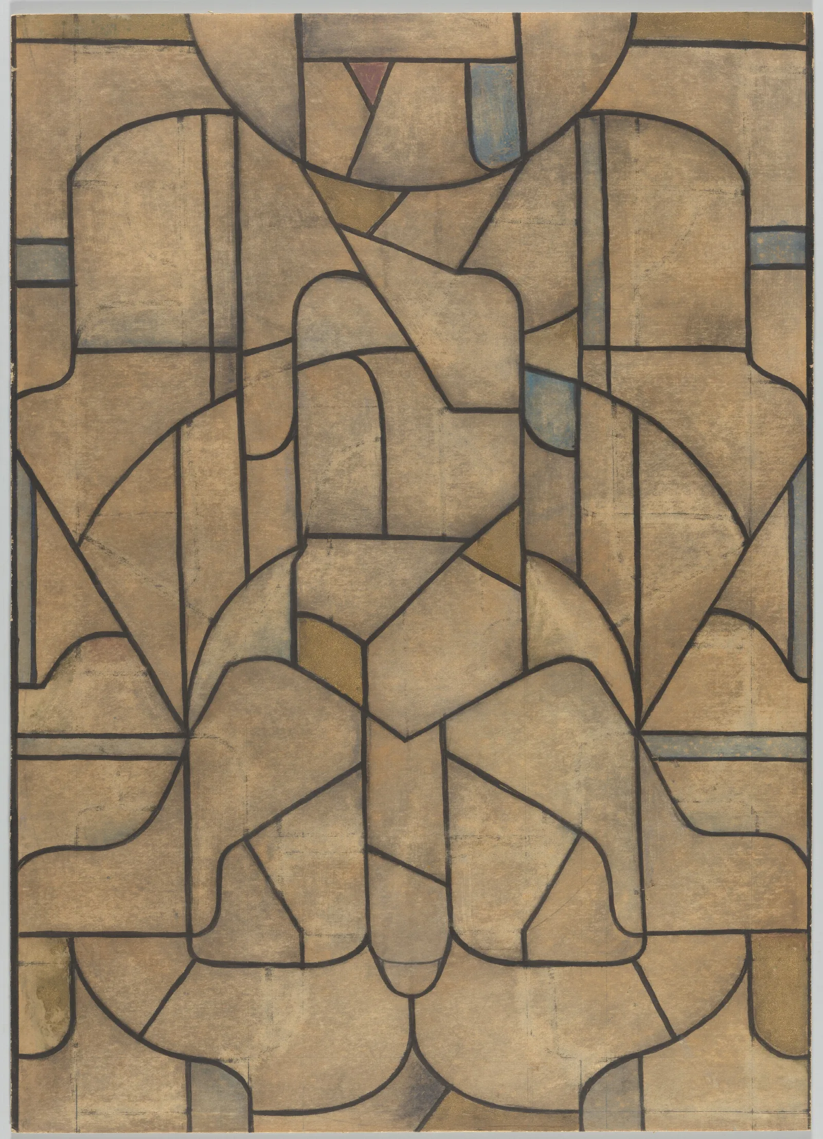 Ontwerp Voor Raam In Het Noordertransept In De Dom Te Utrecht 46 Wall Art by Richard Nicolaüs Roland Holst - Canvas Print