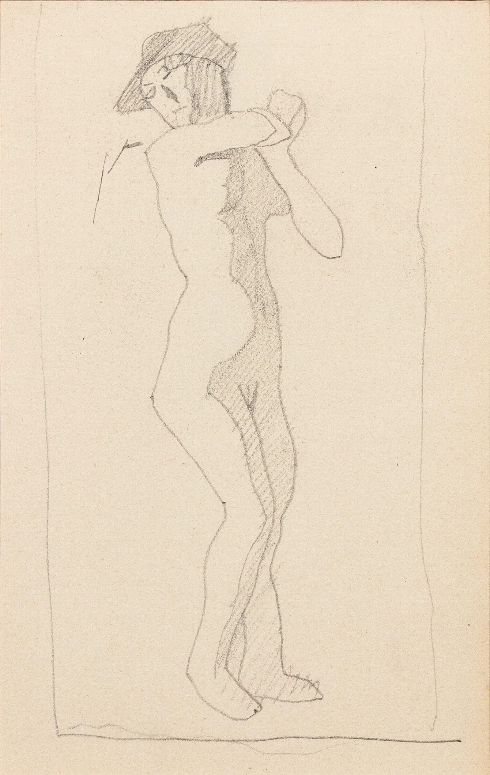 Femme Nue Debout 7 Wall Art by Amedeo Modigliani - Canvas Print