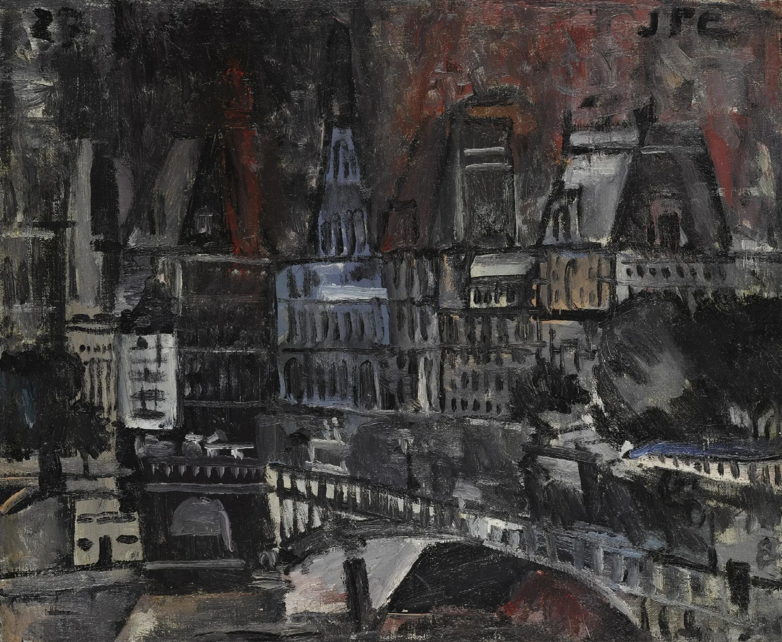 Hotel De Ville Palais De Justice Wall Art by Joaquín Torres-García - Canvas Print