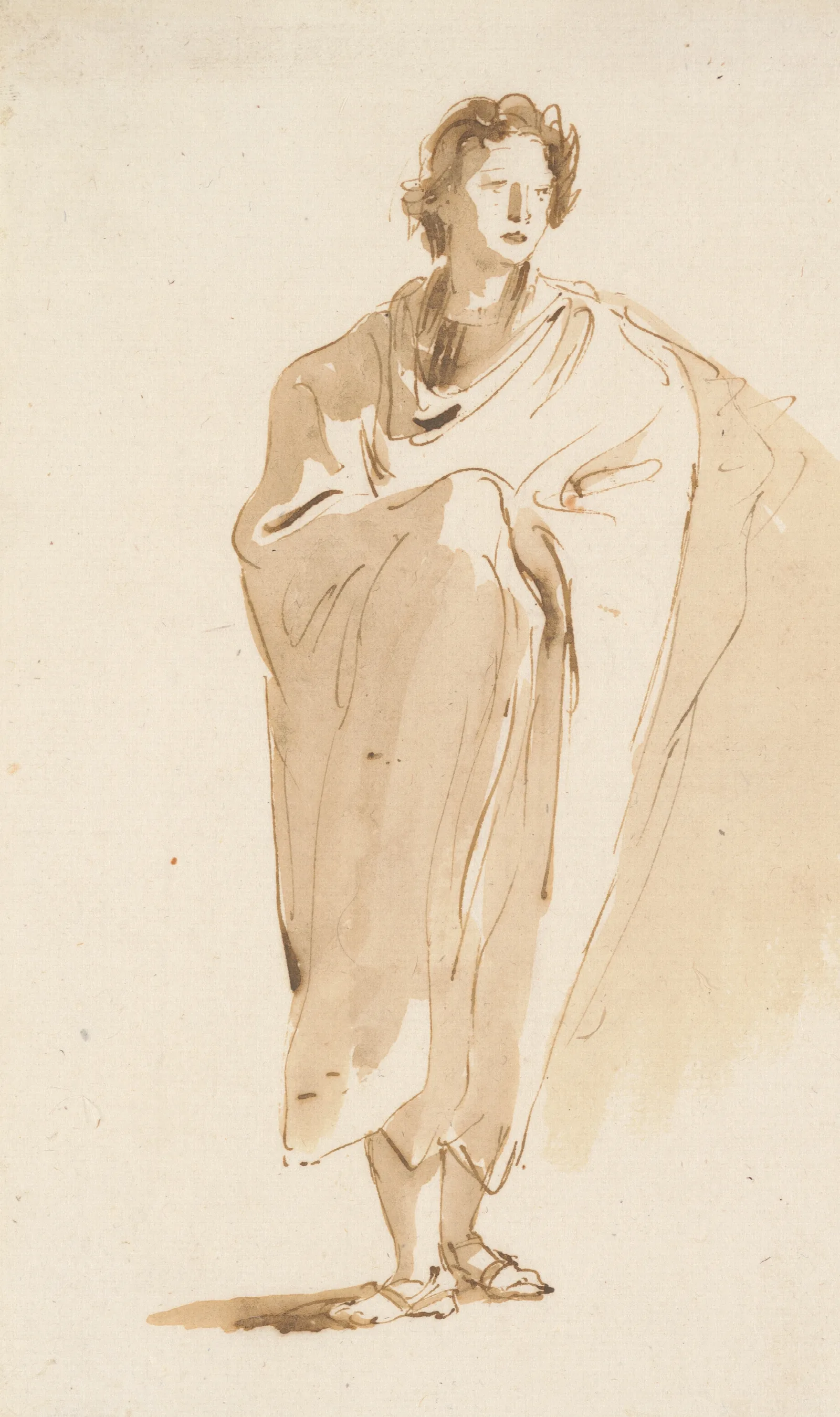 Standing Figure Of A Youth Wall Art by Giovanni Battista Tiepolo - Canvas Print